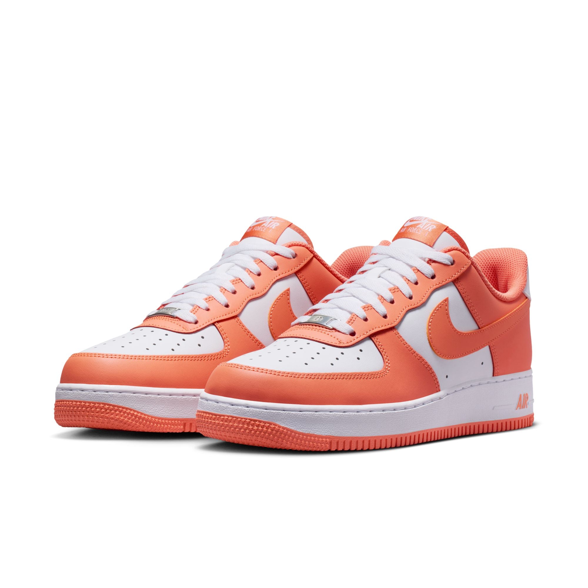 Men's Nike Air Force 1 '07 -  WHITE/ORANGE FROST-WHITE
