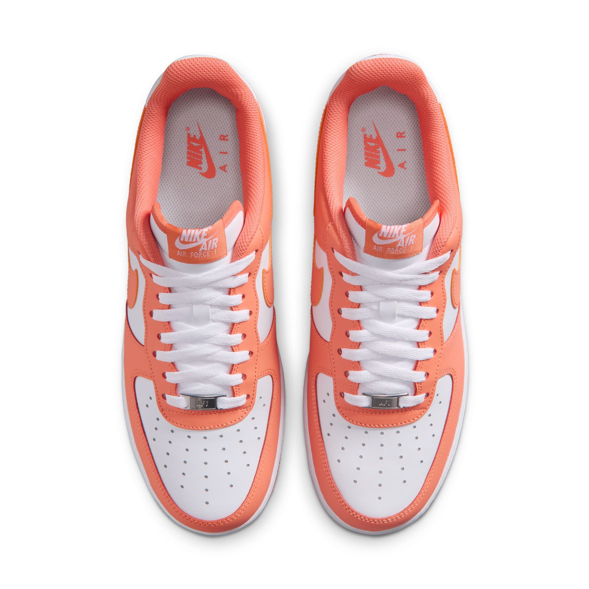 Men's Nike Air Force 1 '07 -  WHITE/ORANGE FROST-WHITE