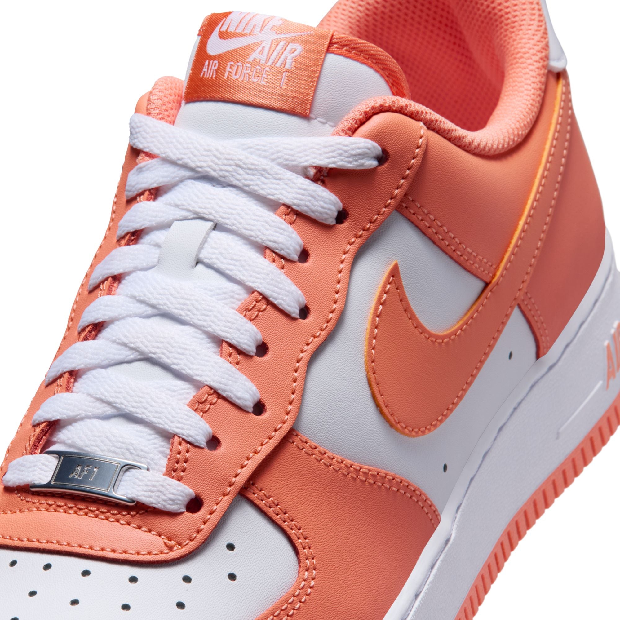 Men's Nike Air Force 1 '07 -  WHITE/ORANGE FROST-WHITE