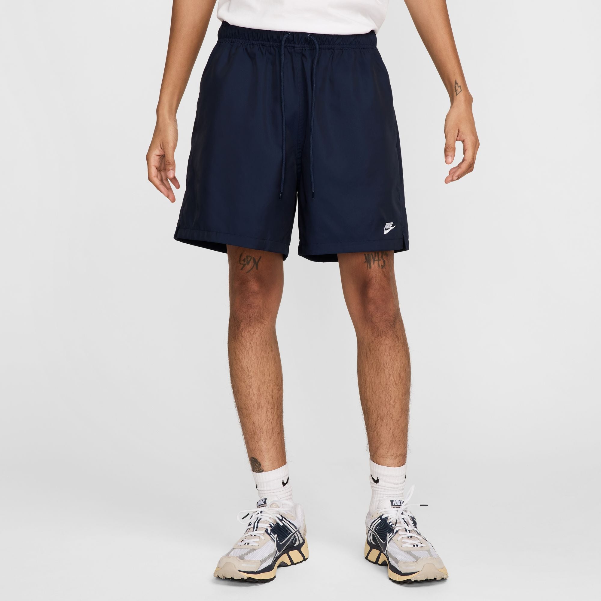 Men's Nike Woven Flow Shorts - OBSIDIAN/WHITE