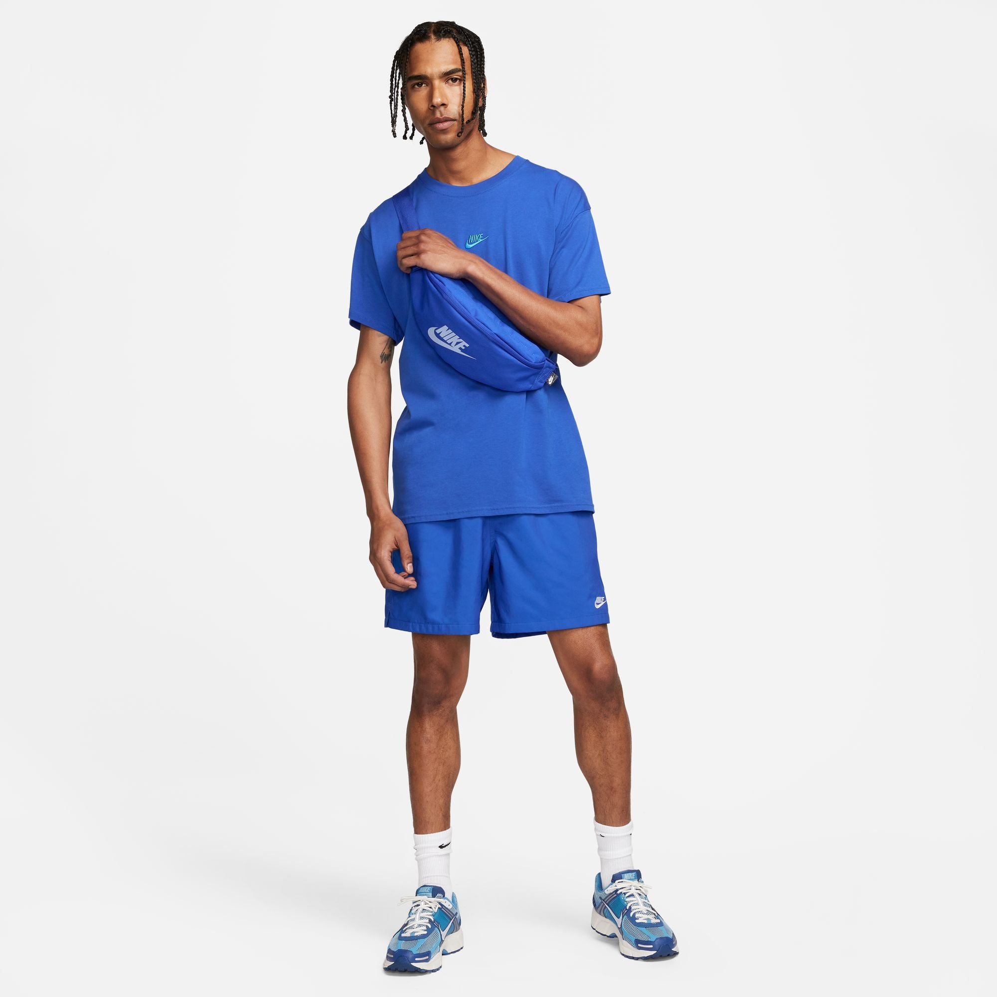 Men's Nike Woven Flow Shorts - GAME ROYAL/WHITE