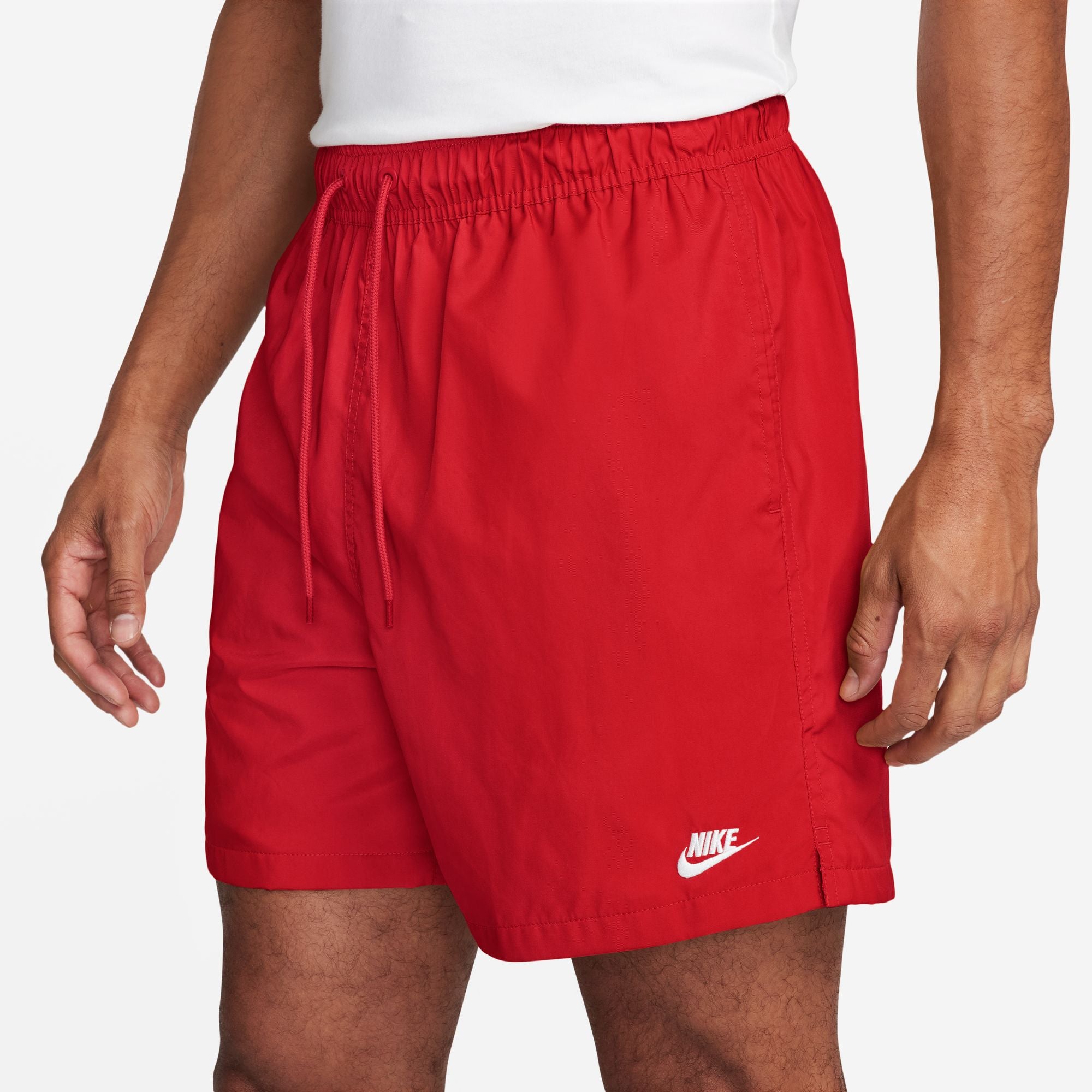 Men's Nike Woven Flow Shorts - UNIVERSITY RED/WHITE