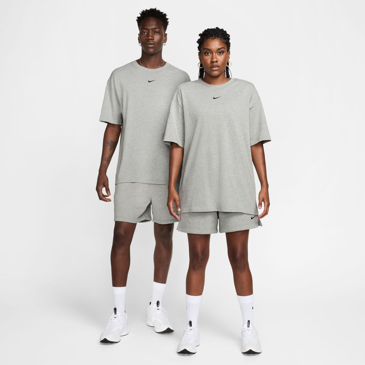 Men&#39;s Nike x Nocta Cardinal Fleece Shorts - DK GREY HEATHER/MATTE SILVER/BLACK