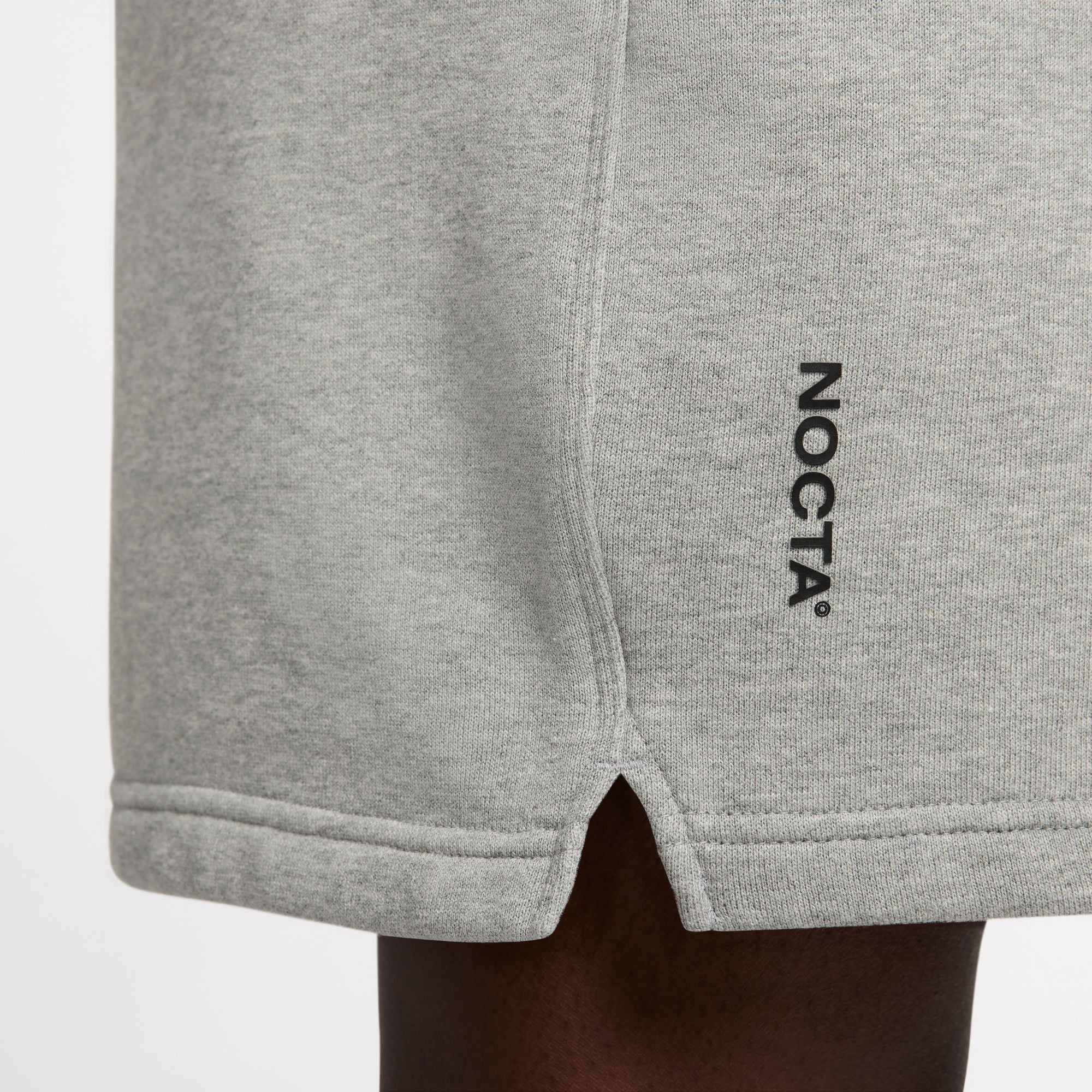 Men's Nike x Nocta Cardinal Fleece Shorts - DK GREY HEATHER/MATTE SILVER/BLACK