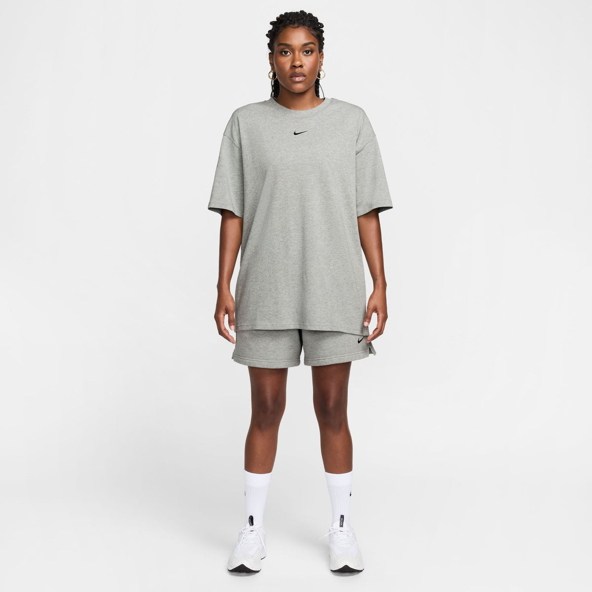 Men&#39;s Nike x Nocta Cardinal Fleece Shorts - DK GREY HEATHER/MATTE SILVER/BLACK