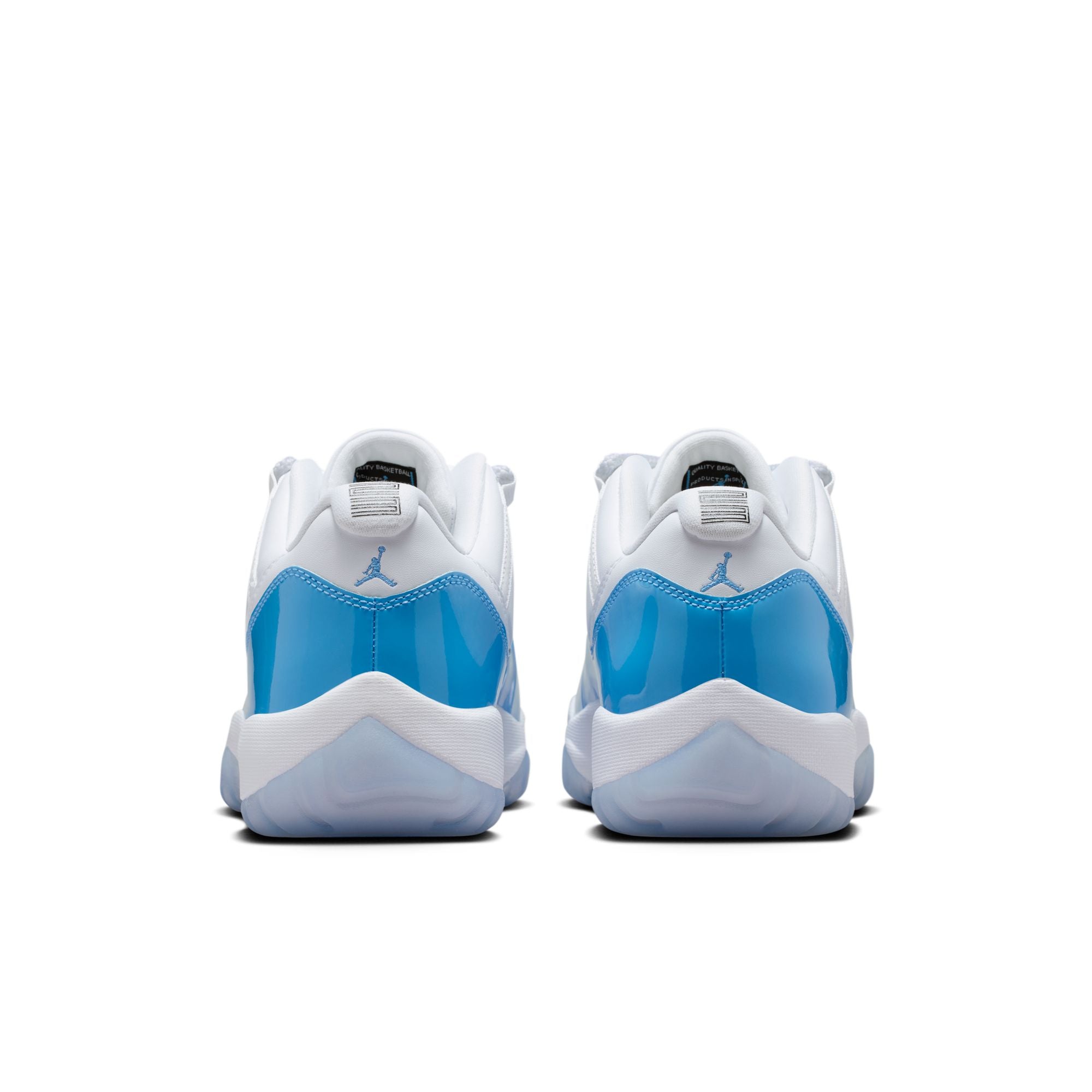 Men's Air Jordan 11 Retro Low - WHITE/UNIVERSITY BLUE-BLACK