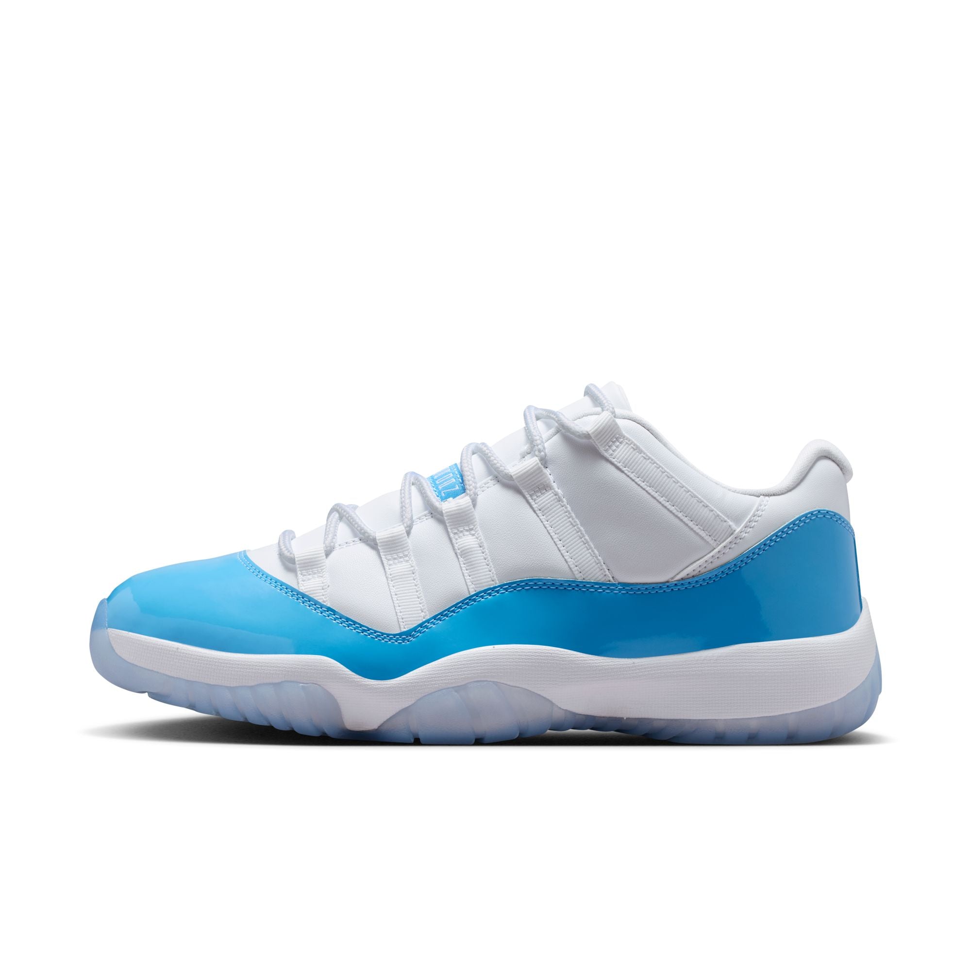 Men's Air Jordan 11 Retro Low - WHITE/UNIVERSITY BLUE-BLACK