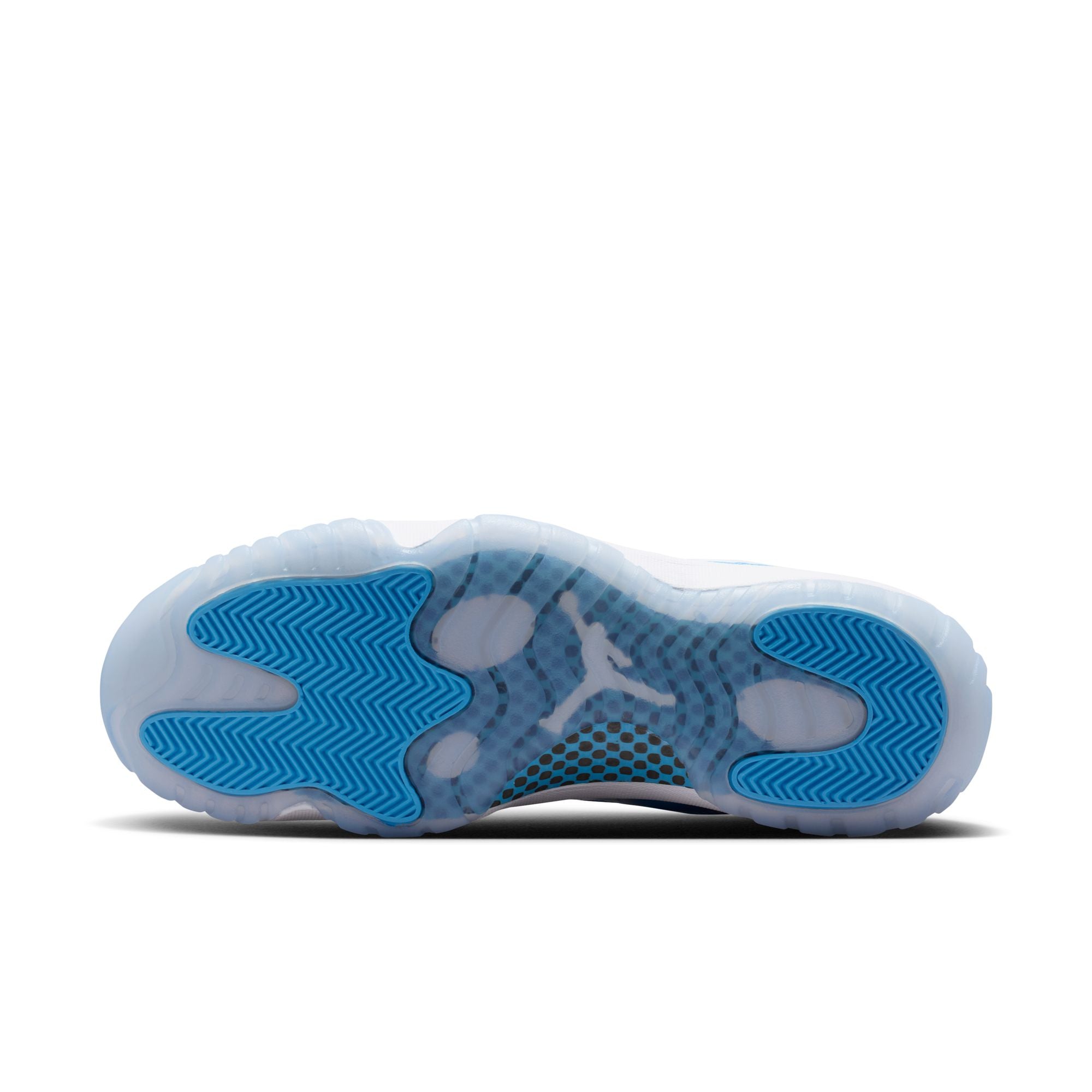 Men's Air Jordan 11 Retro Low - WHITE/UNIVERSITY BLUE-BLACK