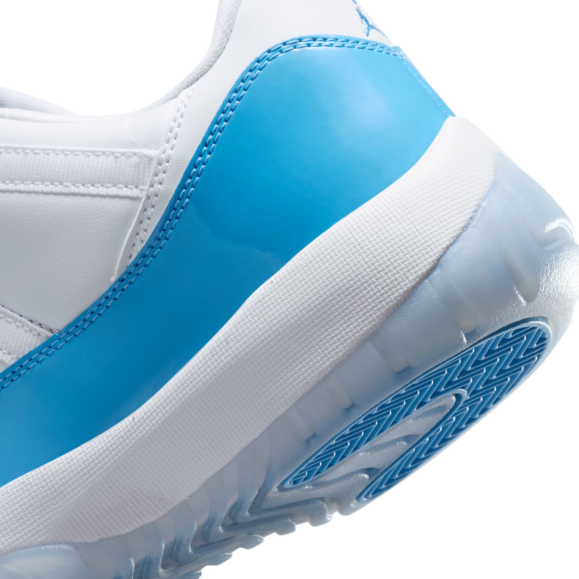 Men's Air Jordan 11 Retro Low - WHITE/UNIVERSITY BLUE-BLACK