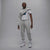 Men's Jordan Brooklyn Fleece Pants - GREY HEATHER/WHITE
