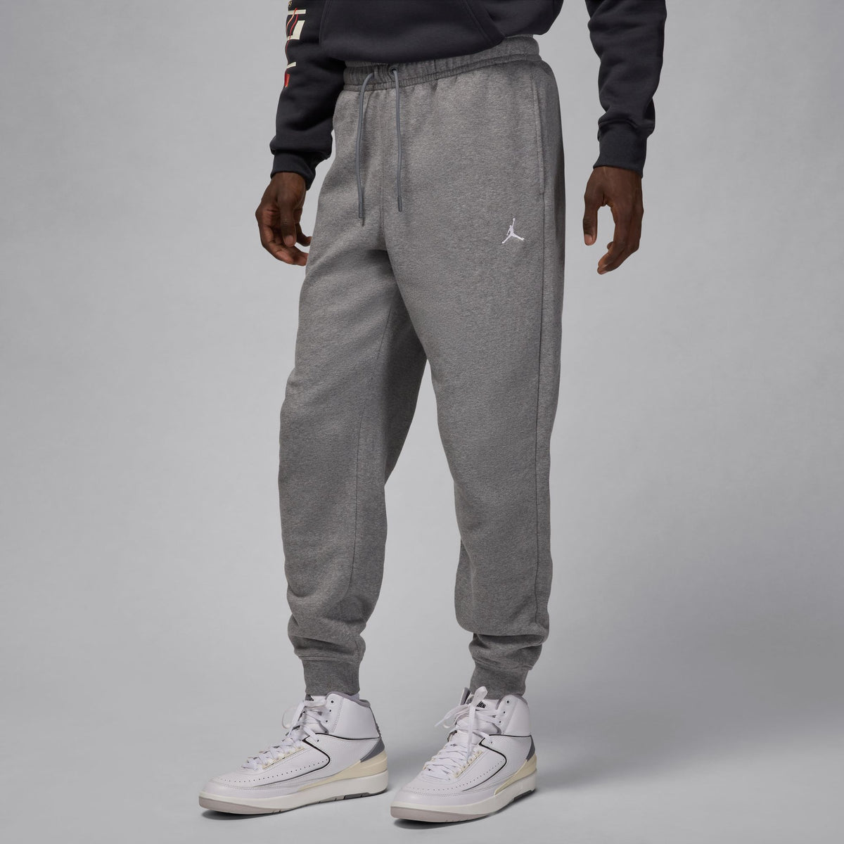 Men&#39;s Jordan Brooklyn Fleece
Pant - CARBON HEATHER/WHITE