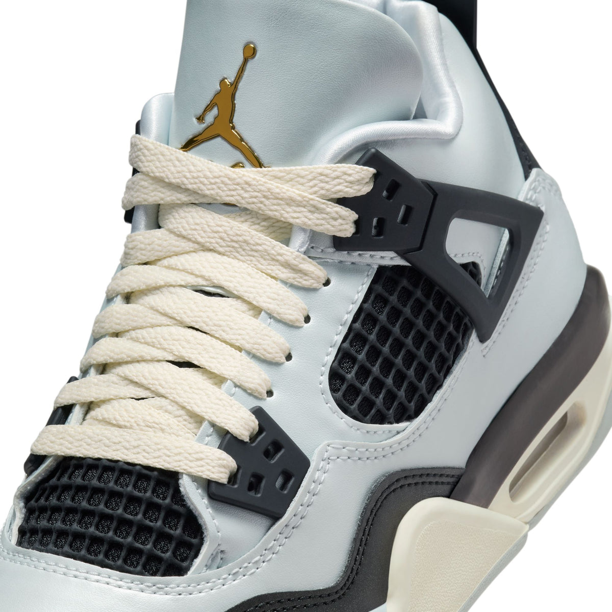 Air Jordan 4 Retro GS - PURE PLATINUM/METALLIC GOLD-BLACK-SAIL