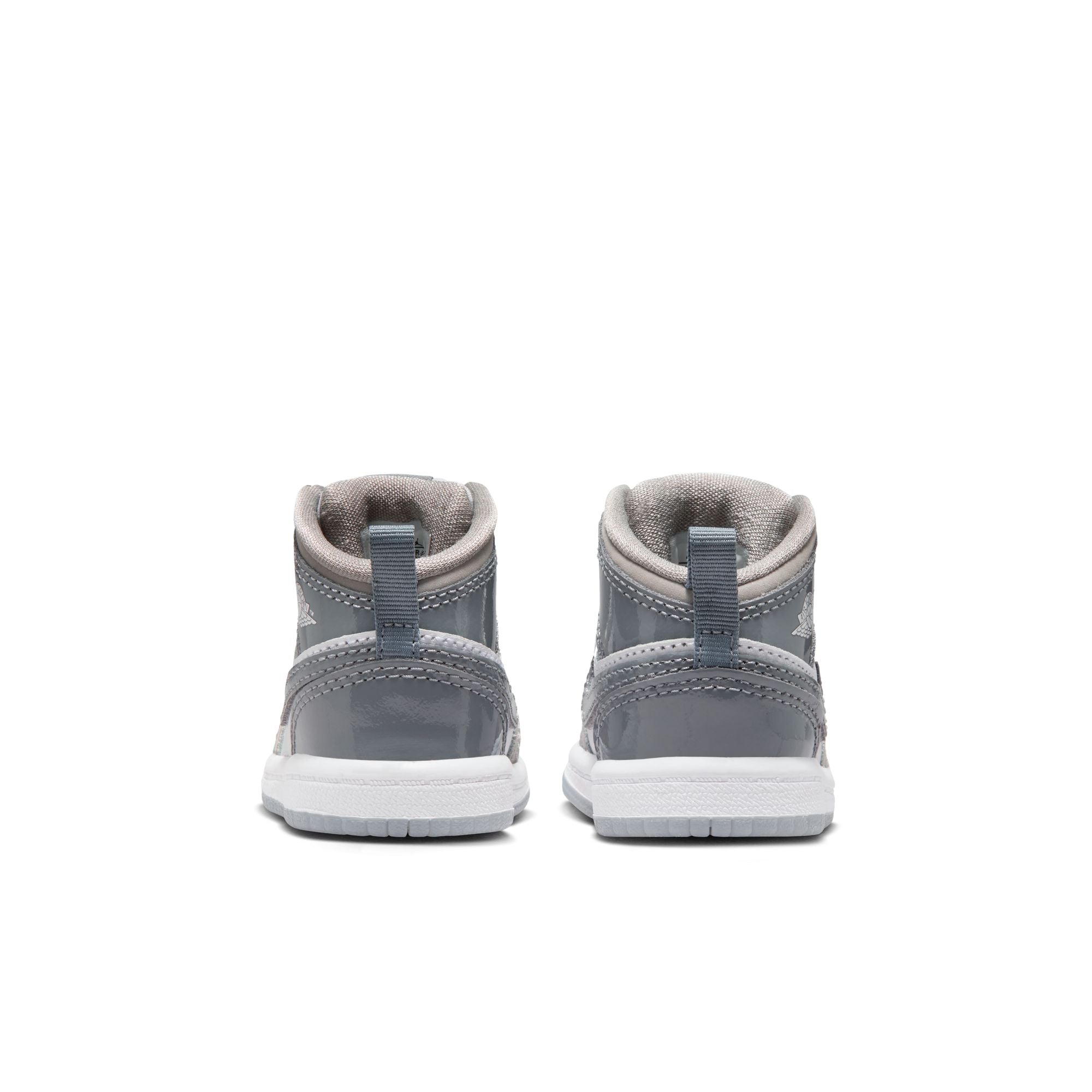 Toddler's Air Jordan 1 Mid Se- WHITE/COOL GREY-MEDIUM GREY
