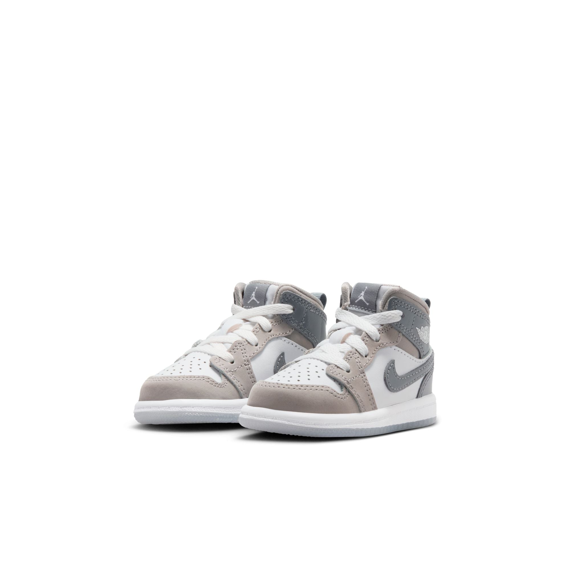 Toddler's Air Jordan 1 Mid Se- WHITE/COOL GREY-MEDIUM GREY