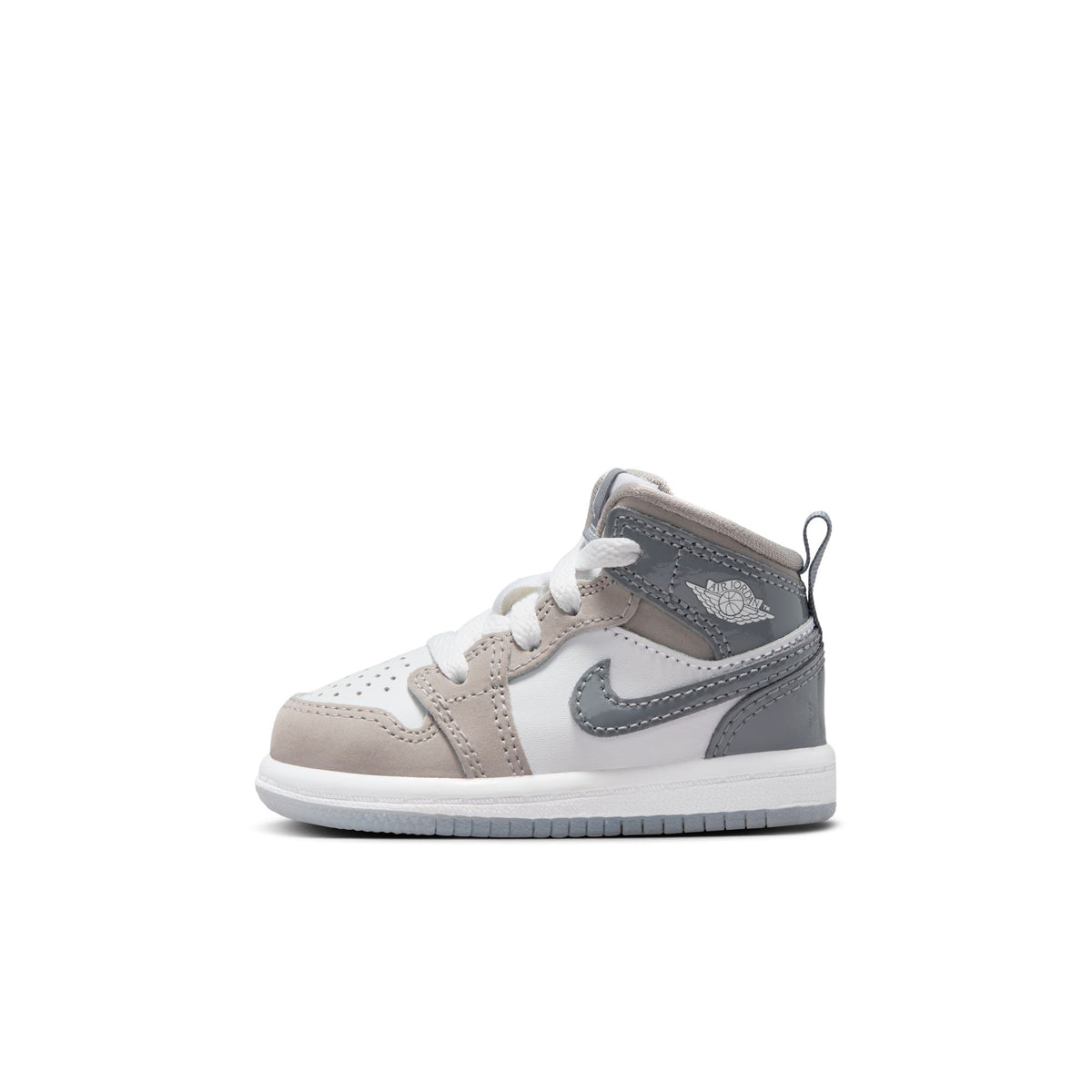 Little Kid&#39;s Air Jordan 1 Mid Se- WHITE/COOL GREY-MEDIUM GREY