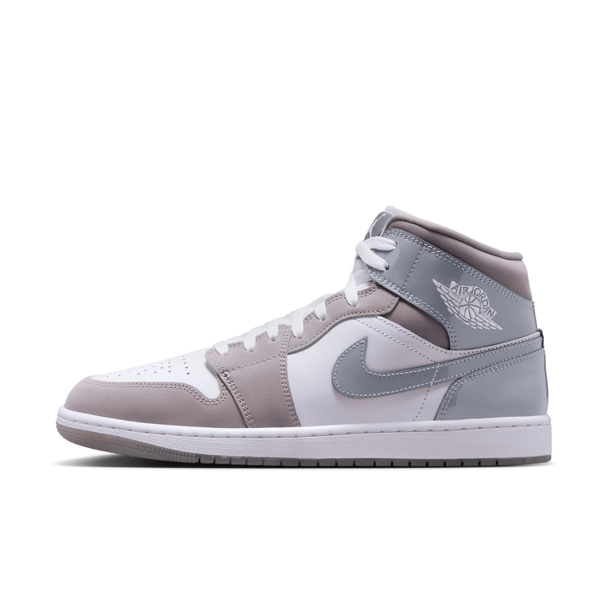 Men&#39;s Air Jordan 1 Mid Se - WHITE/COOL GREY-MEDIUM GREY