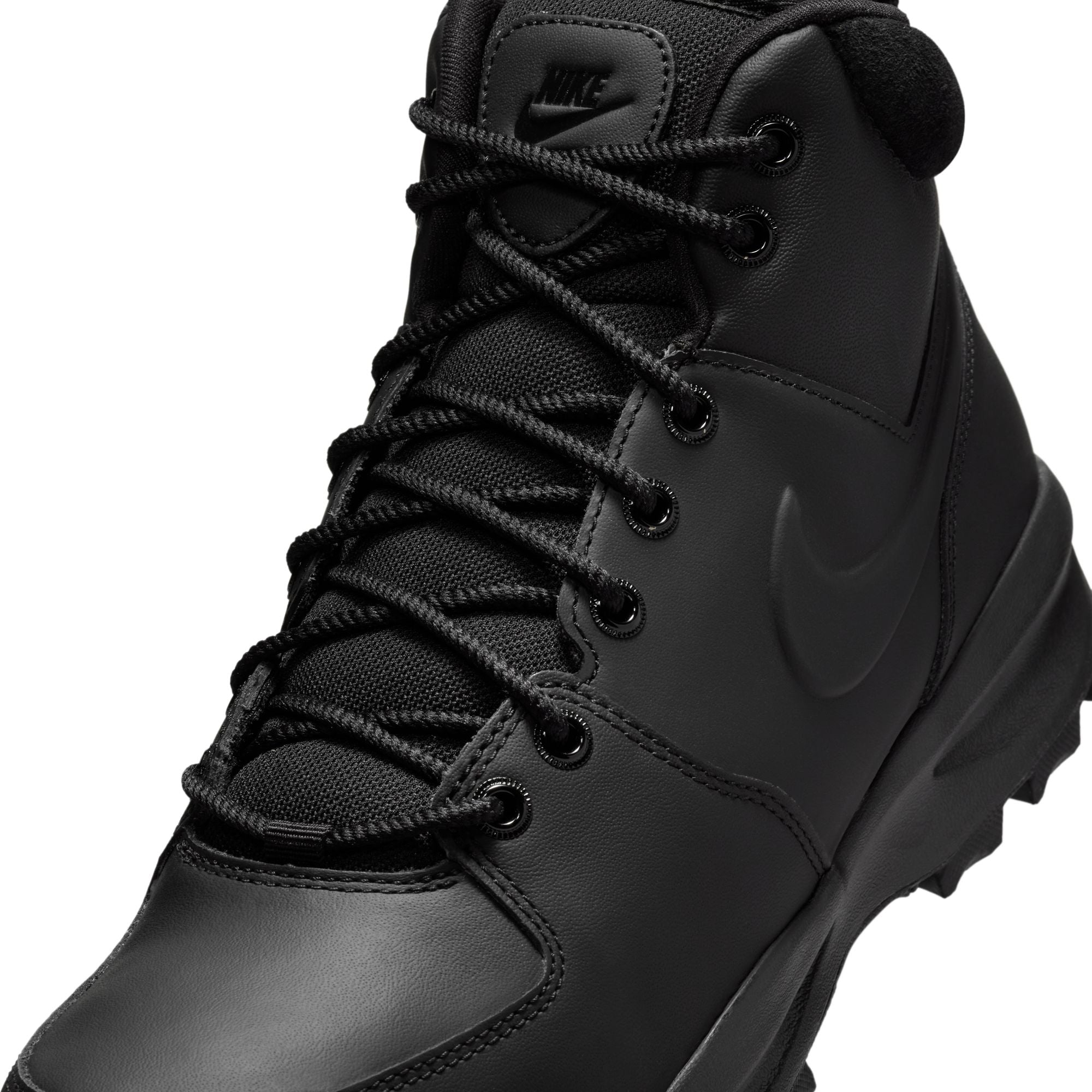 Men's Nike Manoa Leather - BLACK/BLACK-BLACK