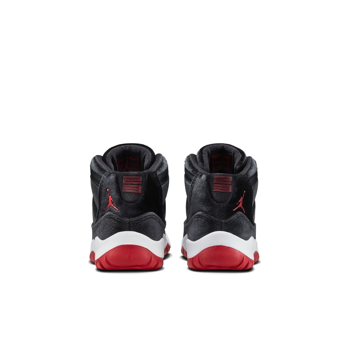 Air Jordan 11 Retro &quot;Bred Velvet&quot; Preschool - BLACK/GYM RED-WHITE