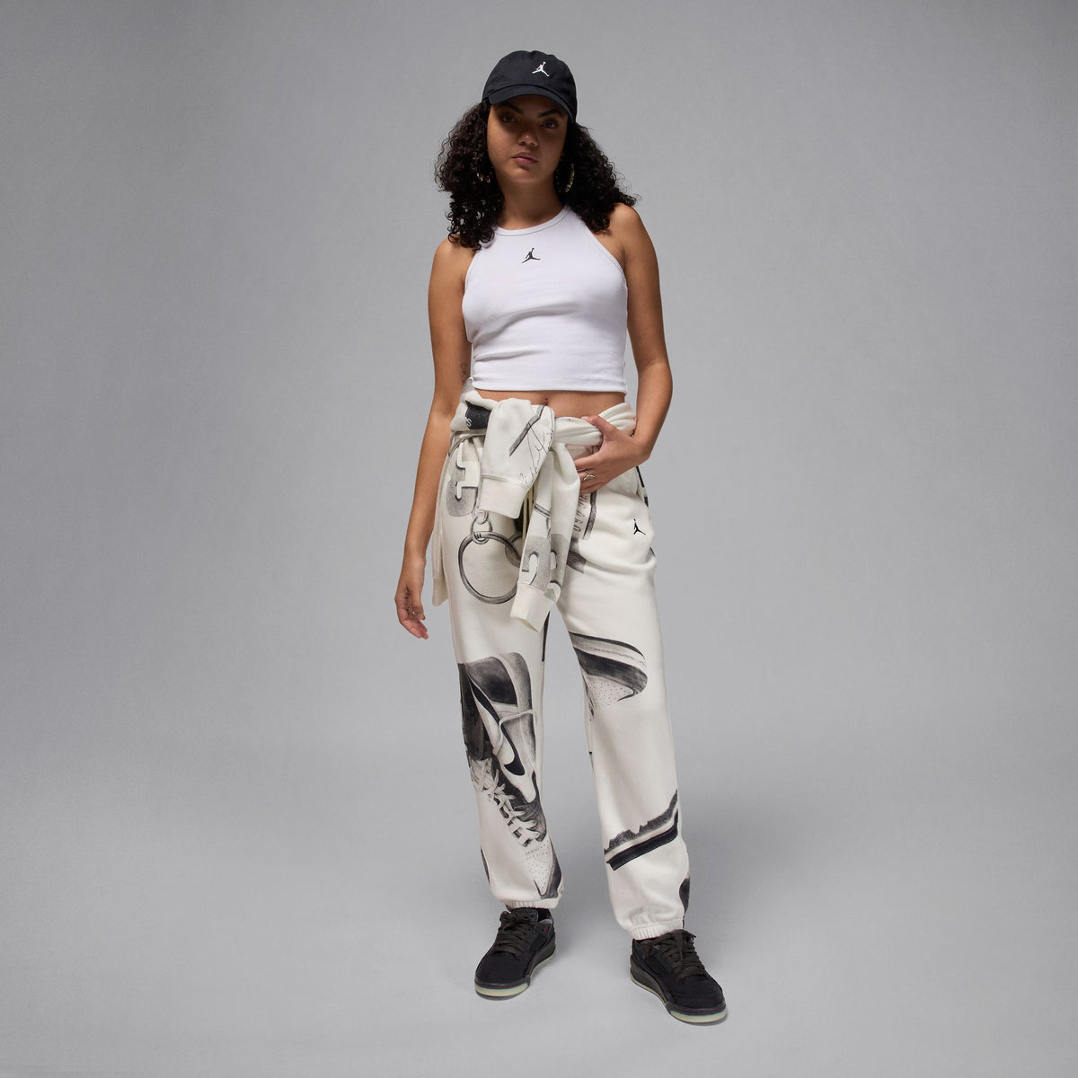 Women&#39;s Jordan Tank - WHITE/BLACK