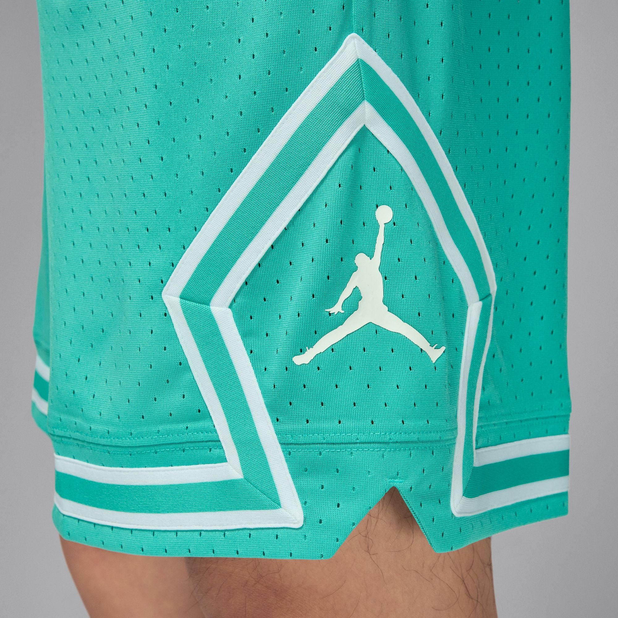 Men's Jordan Dri-FIT Mesh Diamond Shorts - WASHED TEAL/WHITE/WHITE