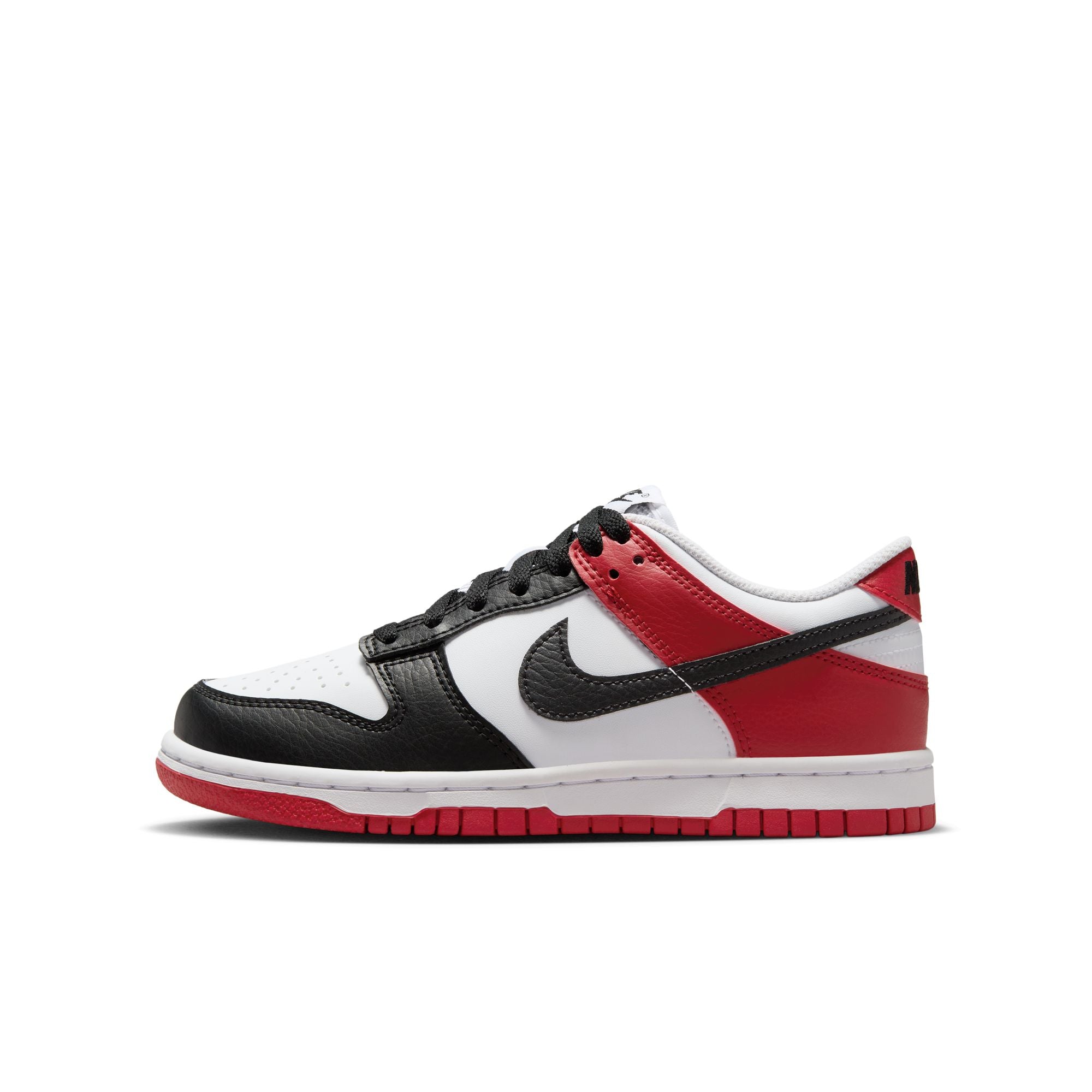 Big Kids Nike Dunk Low GYM RED/BLACK-WHITE - Main Image