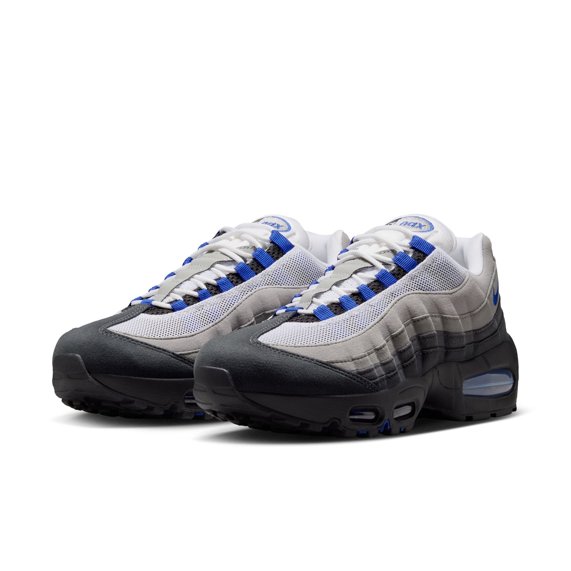 Women's Nike Air Max 95 Big Bubble - BLACK/OLD ROYAL-WHITE-MEDIUM GREY