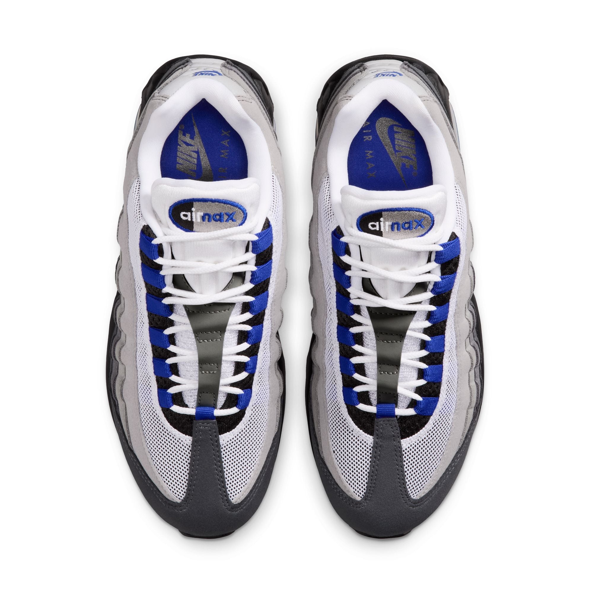 Women's Nike Air Max 95 Big Bubble - BLACK/OLD ROYAL-WHITE-MEDIUM GREY