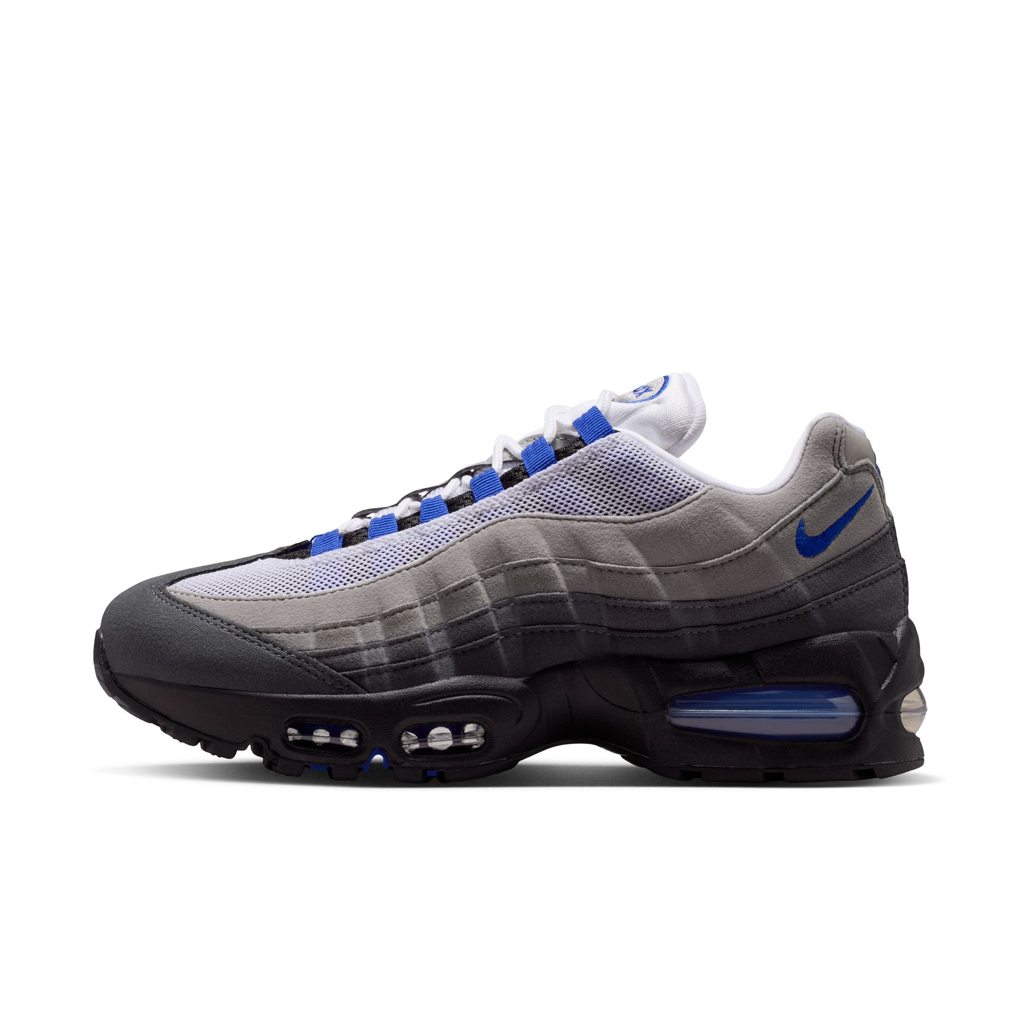 Women's Nike Air Max 95 Big Bubble - BLACK/OLD ROYAL-WHITE-MEDIUM GREY