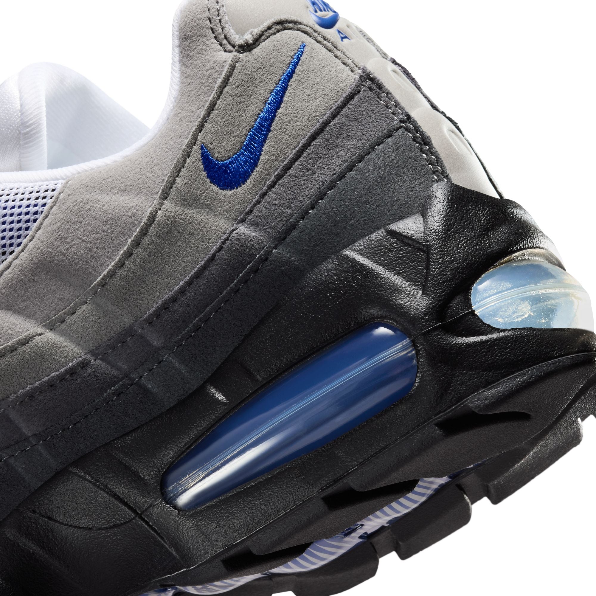 Women's Nike Air Max 95 Big Bubble - BLACK/OLD ROYAL-WHITE-MEDIUM GREY