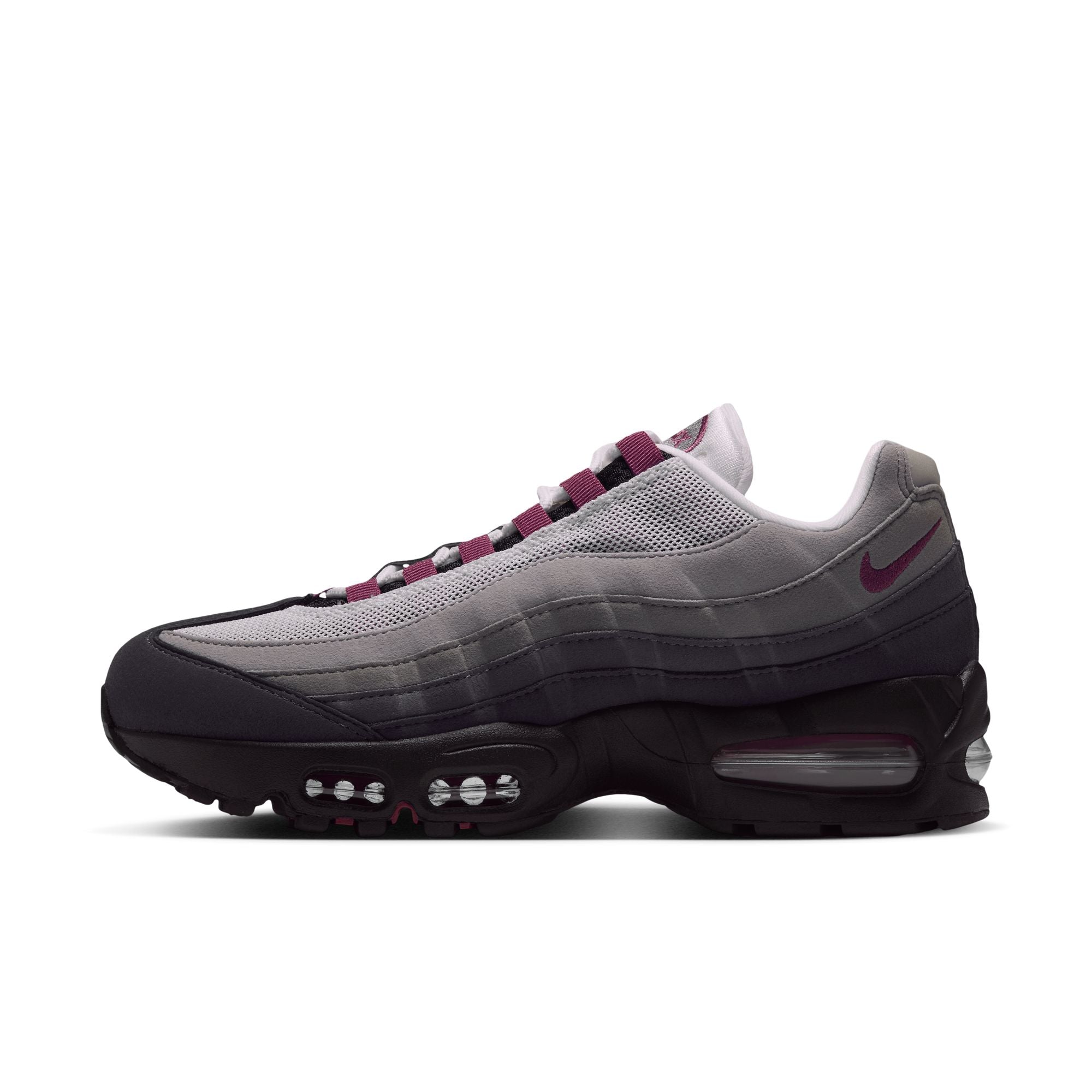 Women's Nike Air Max 95 Big Bubble - BLACK/PINK SMOKE-WHITE-MEDIUM GREY