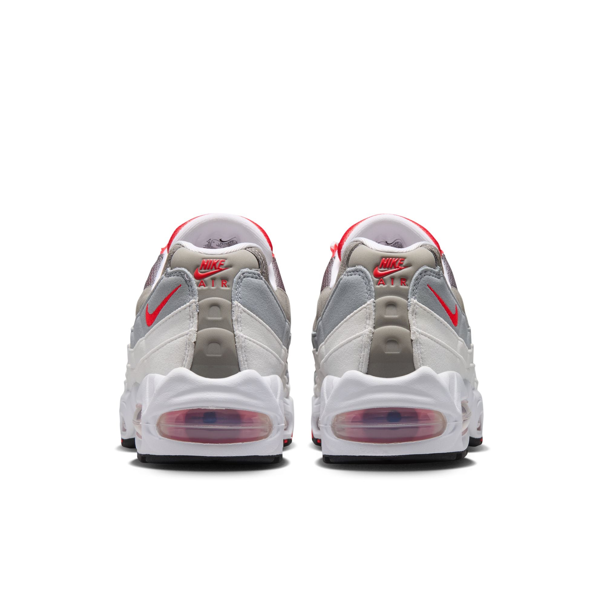 Women's Nike Air Max 95 Big Bubble - WHITE/LT CRIMSON-PINK RISE-WOLF GREY