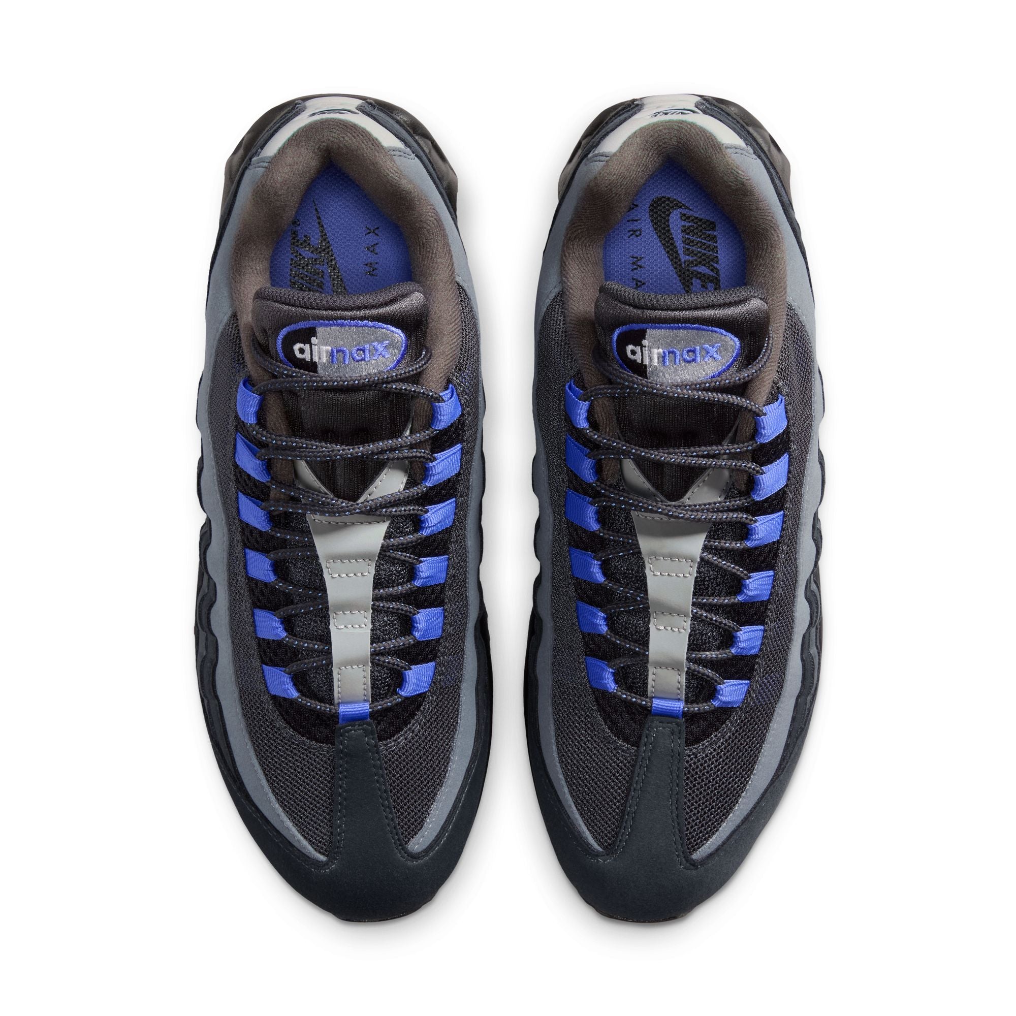 Men's Nike Air Max 95 Big Bubble "OG" - BLACK/SAPPHIRE-ANTHRACITE-DK SMOKE GREY