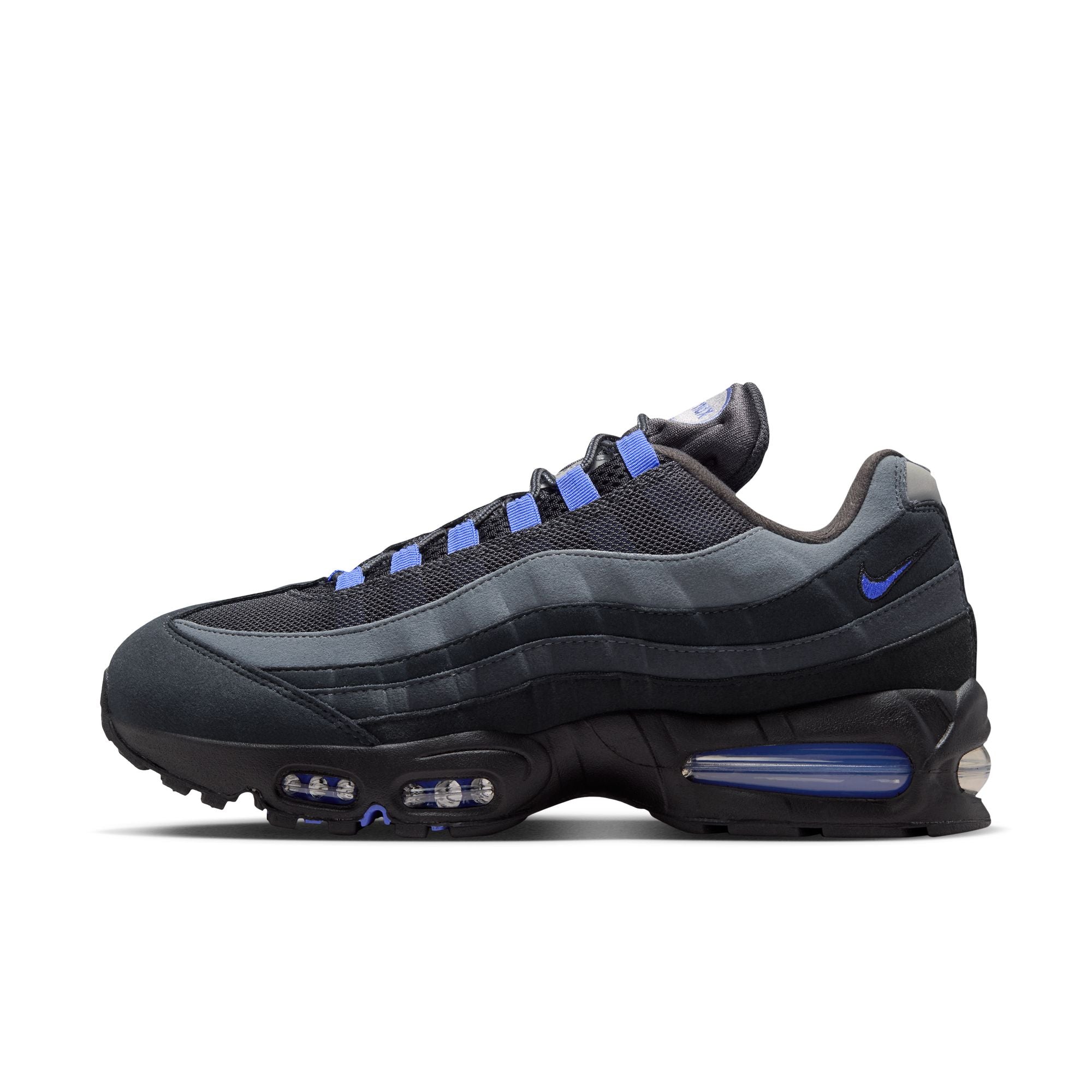Men's Nike Air Max 95 Big Bubble "OG" - BLACK/SAPPHIRE-ANTHRACITE-DK SMOKE GREY