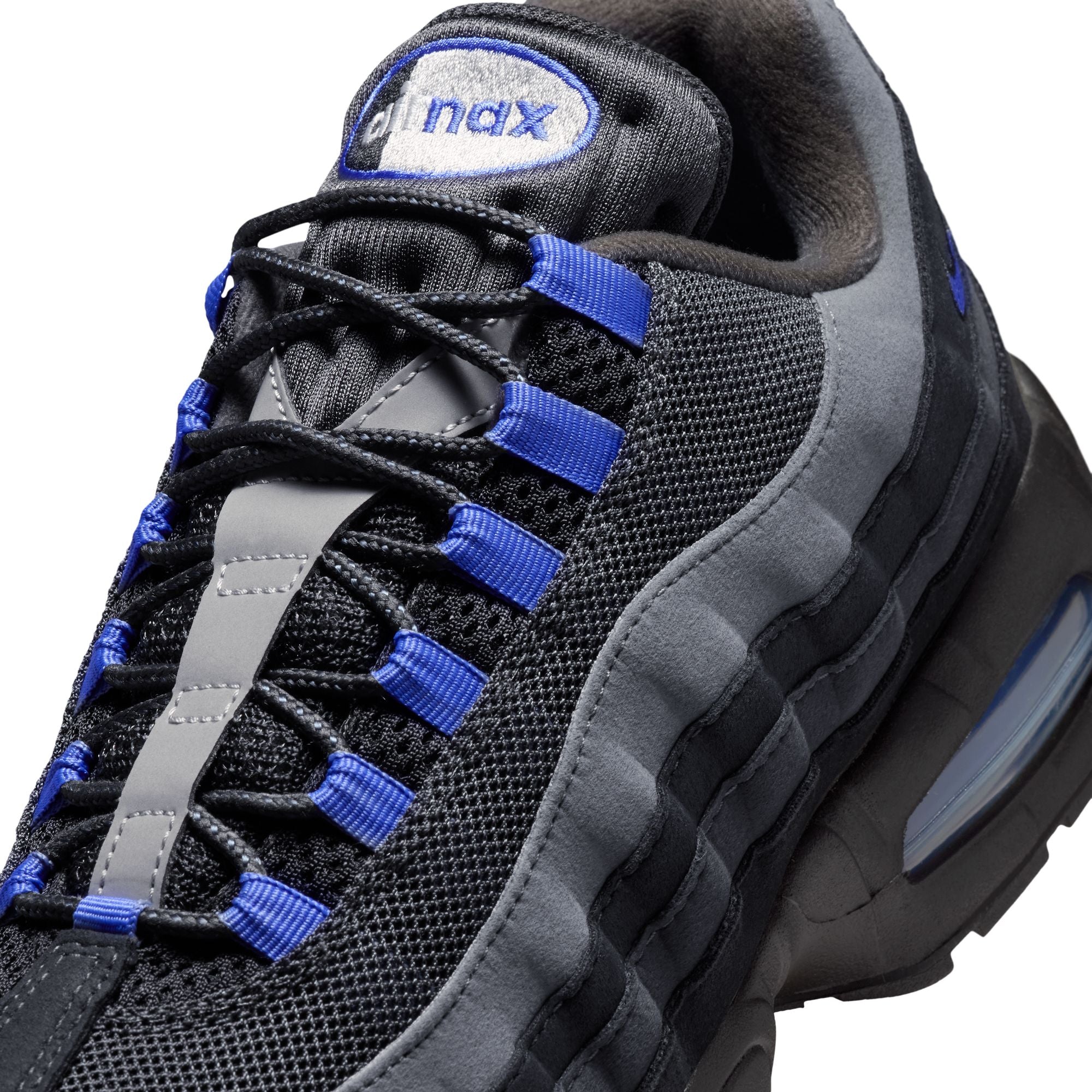 Men's Nike Air Max 95 Big Bubble "OG" - BLACK/SAPPHIRE-ANTHRACITE-DK SMOKE GREY