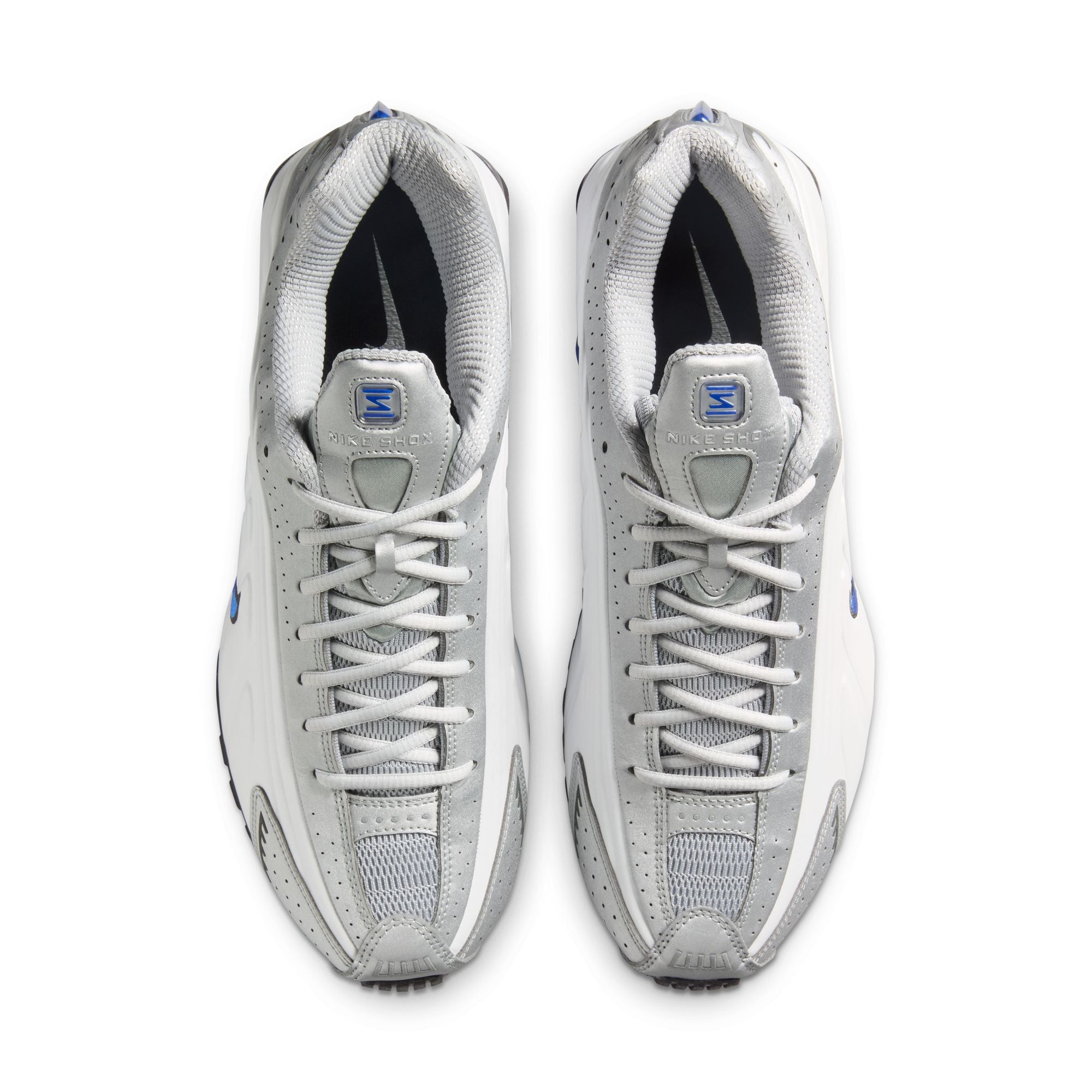 NIKE SHOX R4 WHITE/LLIC SILVER-RACER BLUE 国内発送 Nike Shox R4 White Metallic Silver Racer Blue HQ1988-100
