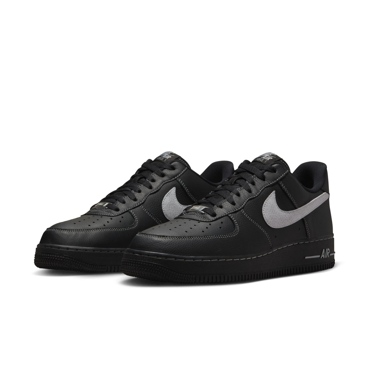 Men&#39;s Nike Air Force 1 &#39;07 Lv8 - BLACK/WOLF GREY-BLACK-BLACK