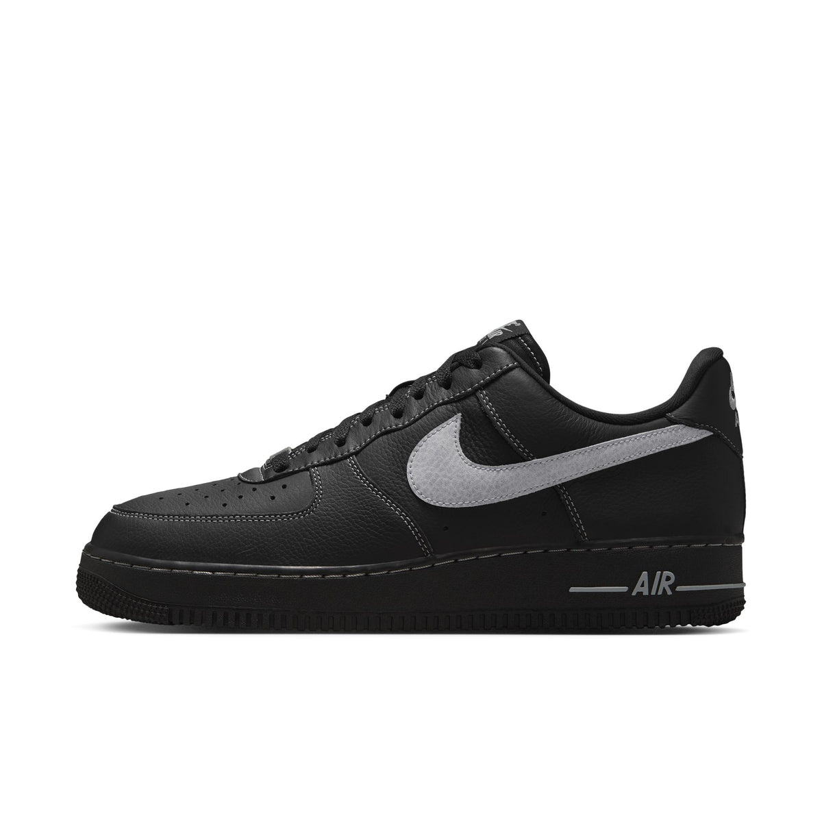Men&#39;s Nike Air Force 1 &#39;07 Lv8 - BLACK/WOLF GREY-BLACK-BLACK