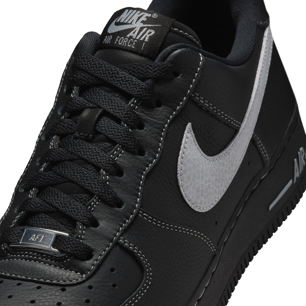 Men&#39;s Nike Air Force 1 &#39;07 Lv8 - BLACK/WOLF GREY-BLACK-BLACK