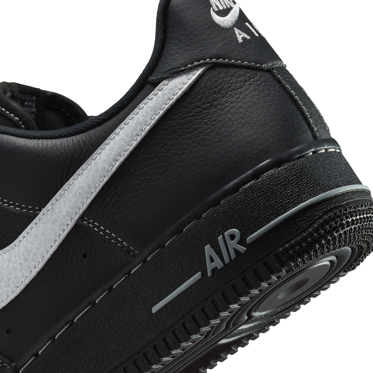 Men&#39;s Nike Air Force 1 &#39;07 Lv8 - BLACK/WOLF GREY-BLACK-BLACK