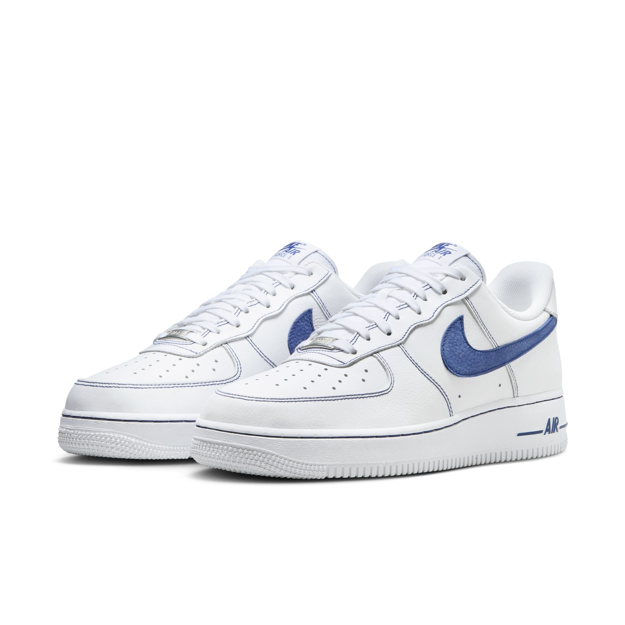 Men's Nike Air Force 1 '07 Lv8 - WHITE/DEEP ROYAL BLUE