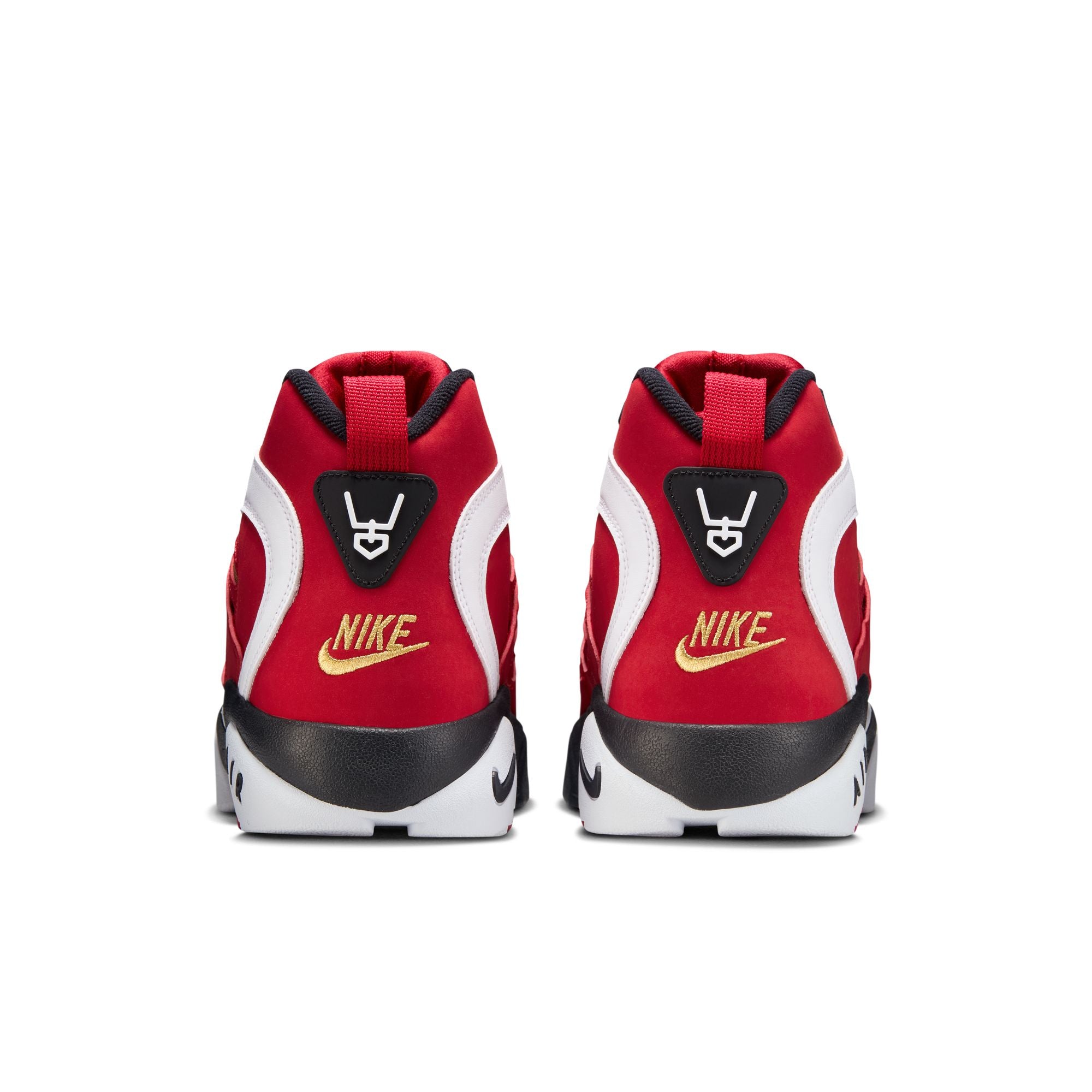 Men's Nike Air Diamond Turf 2 - PRIME RED/WHITE-BLACK-METALLIC GOLD