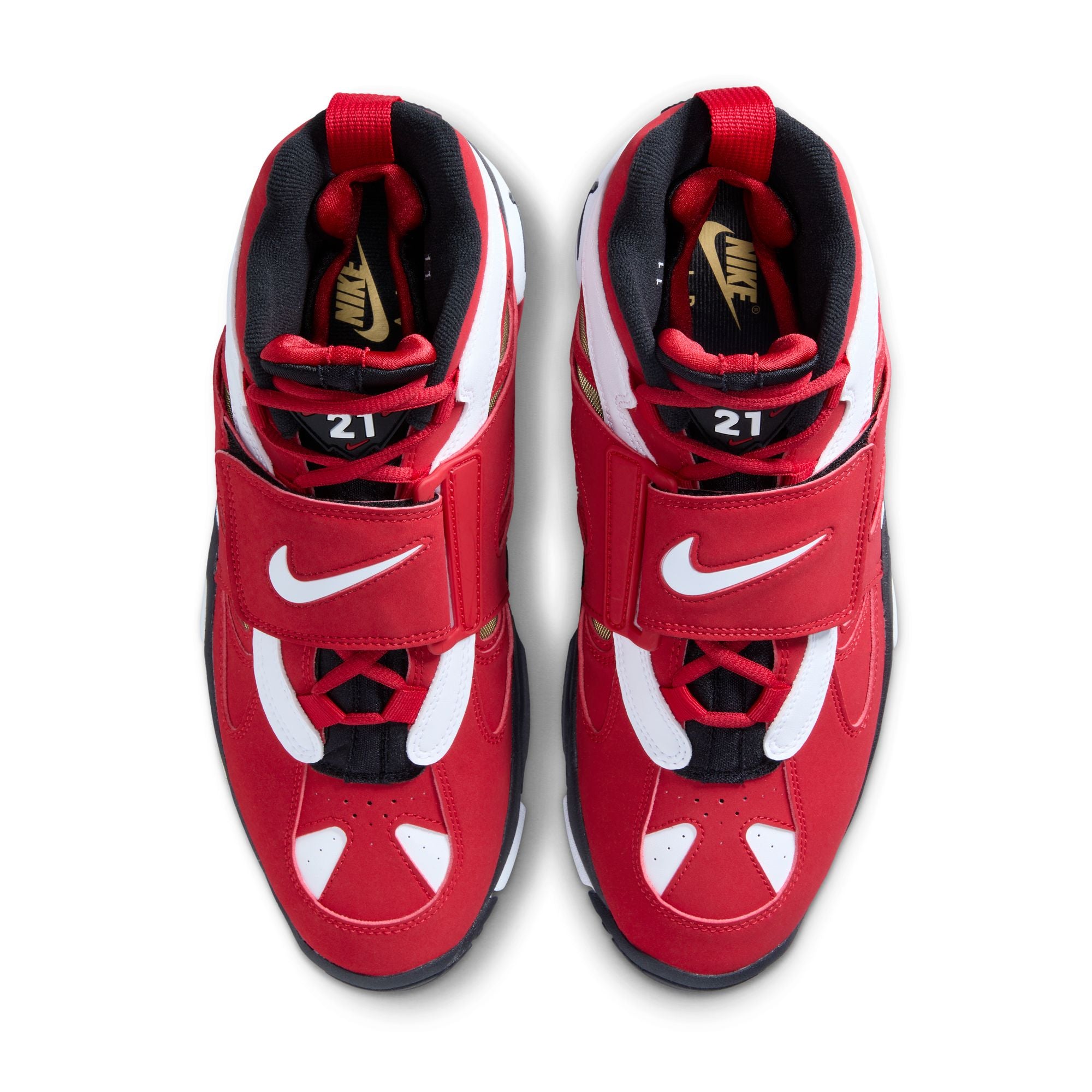 Men's Nike Air Diamond Turf 2 - PRIME RED/WHITE-BLACK-METALLIC GOLD