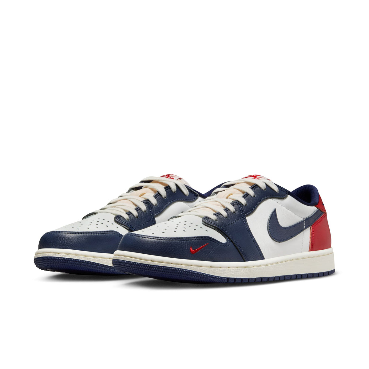 Men&#39;s Air Jordan 1 Retro Low OG - SUMMIT WHITE/GYM RED-MIDNIGHT NAVY