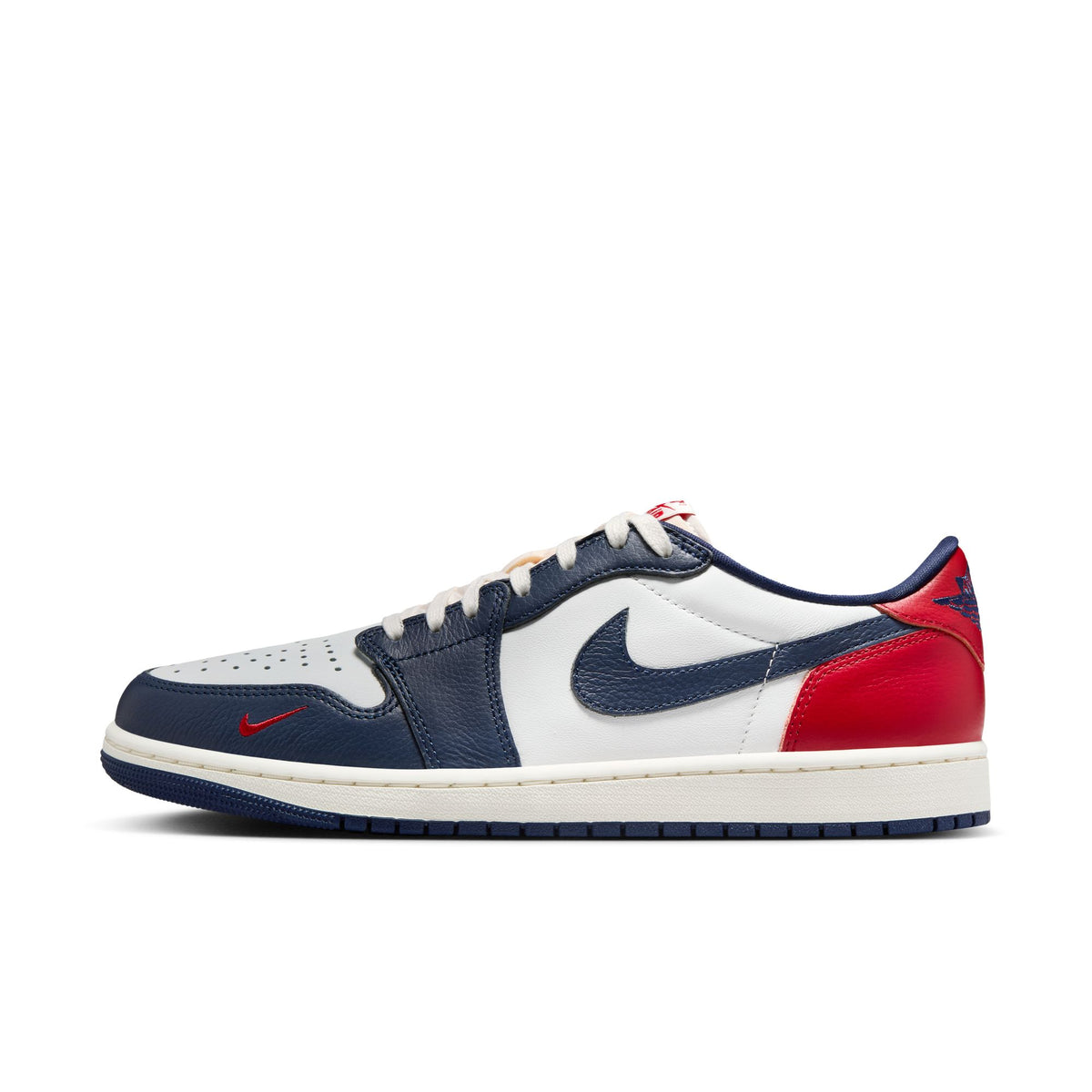 Men&#39;s Air Jordan 1 Retro Low OG - SUMMIT WHITE/GYM RED-MIDNIGHT NAVY