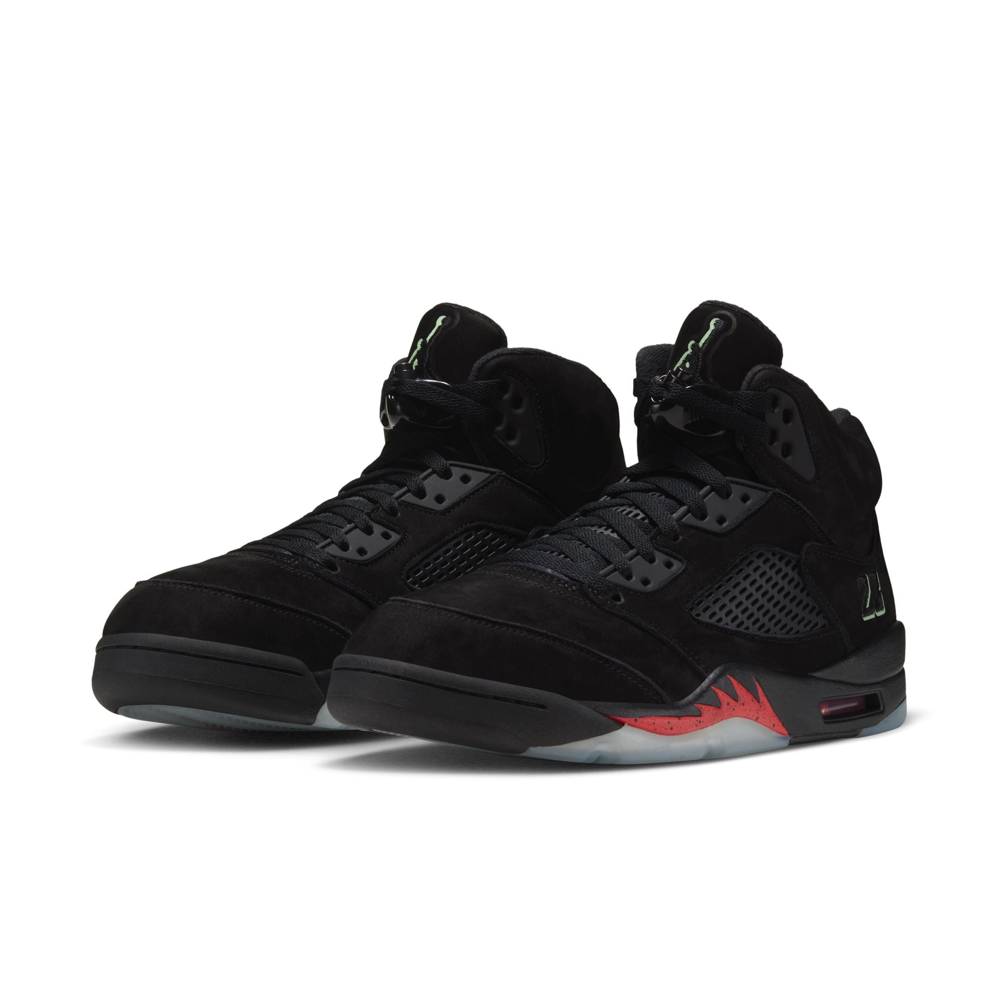 Men's Air Jordan 5 Retro "Halloween" - BLACK/BLACK-PICANTE RED-GLOW N THE DARK