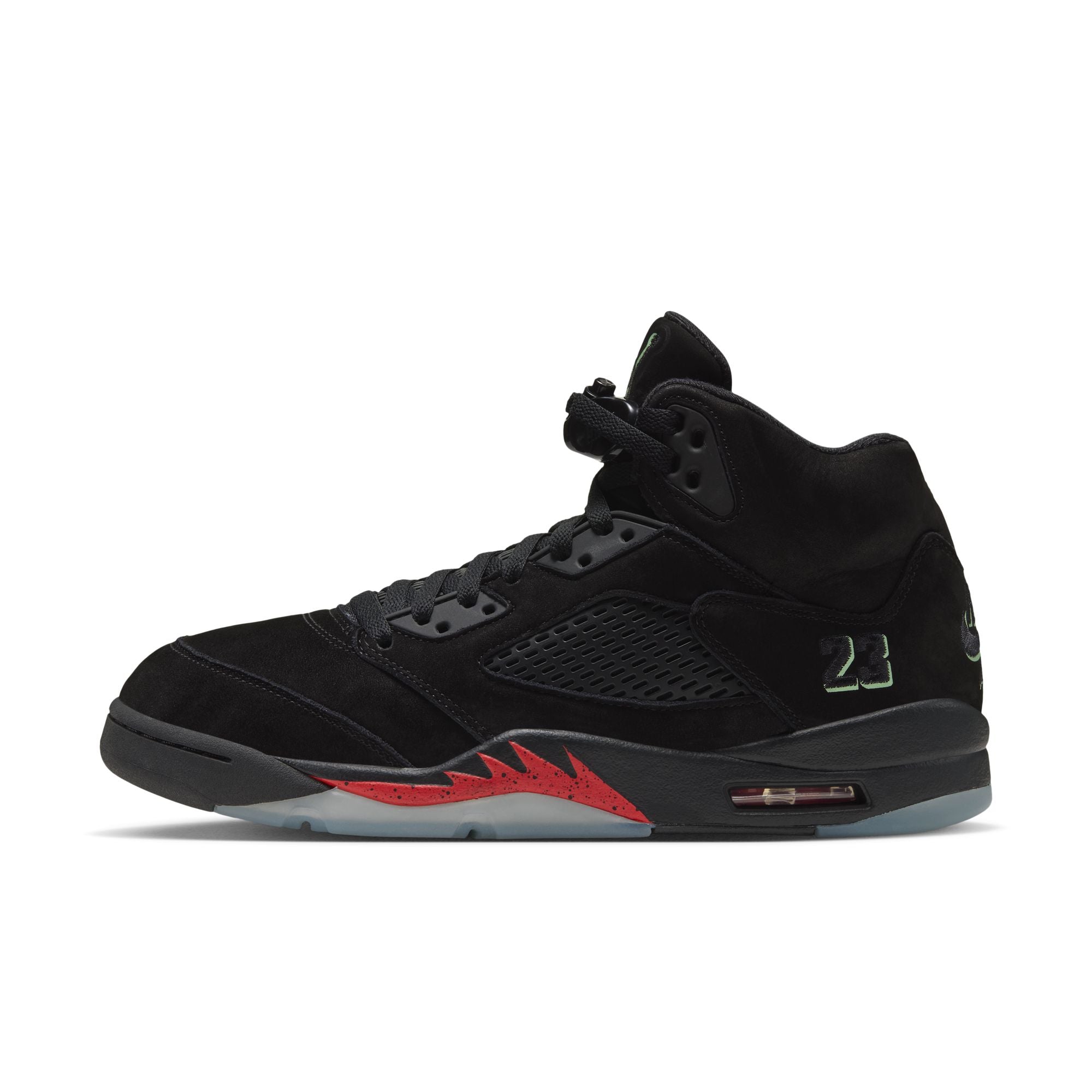 Men's Air Jordan 5 Retro "Halloween" - BLACK/BLACK-PICANTE RED-GLOW N THE DARK