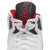 Men's Air Jordan 5 Retro "Fire Red Black Tongue" - WHITE/FIRE RED-BLACK
