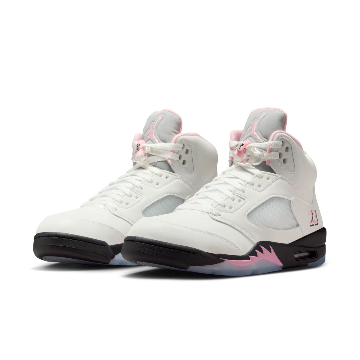 Men&#39;s Air Jordan 5 Retro - WHITE/MED SOFT PINK-BLACK