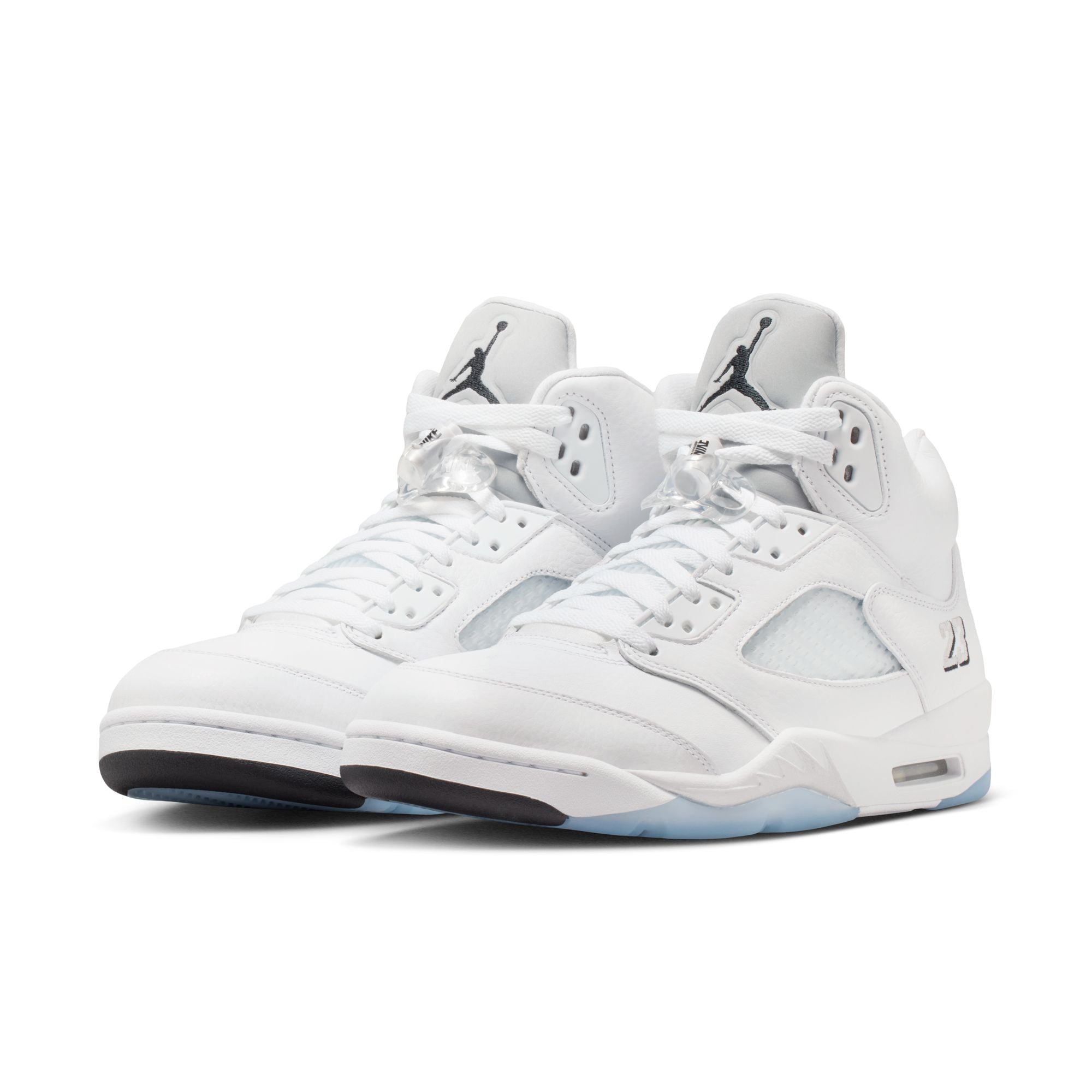 Men's Air Jordan 5 Retro "White Metallic" - WHITE/BLACK-METALLIC SILVER