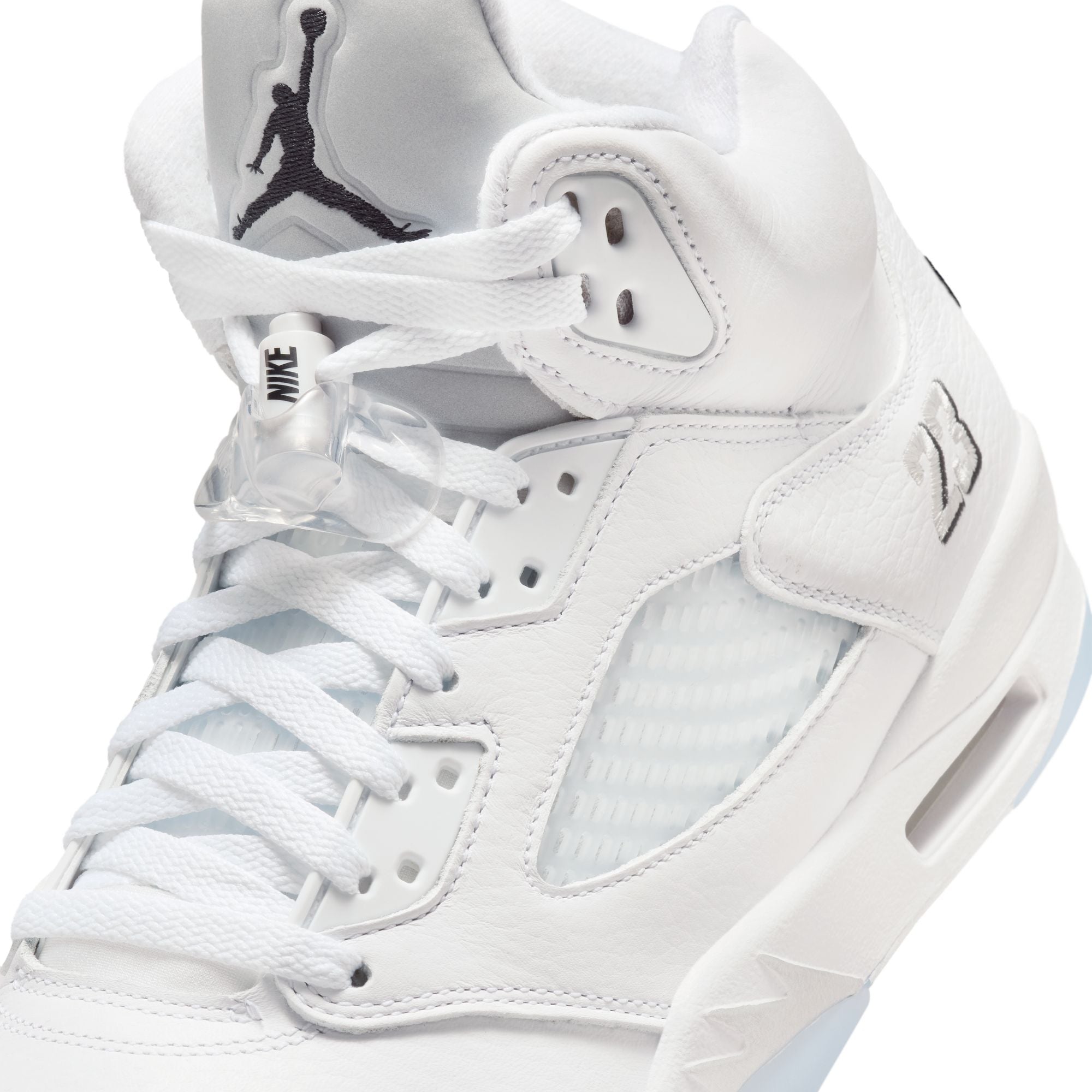 Men's Air Jordan 5 Retro "White Metallic" - WHITE/BLACK-METALLIC SILVER